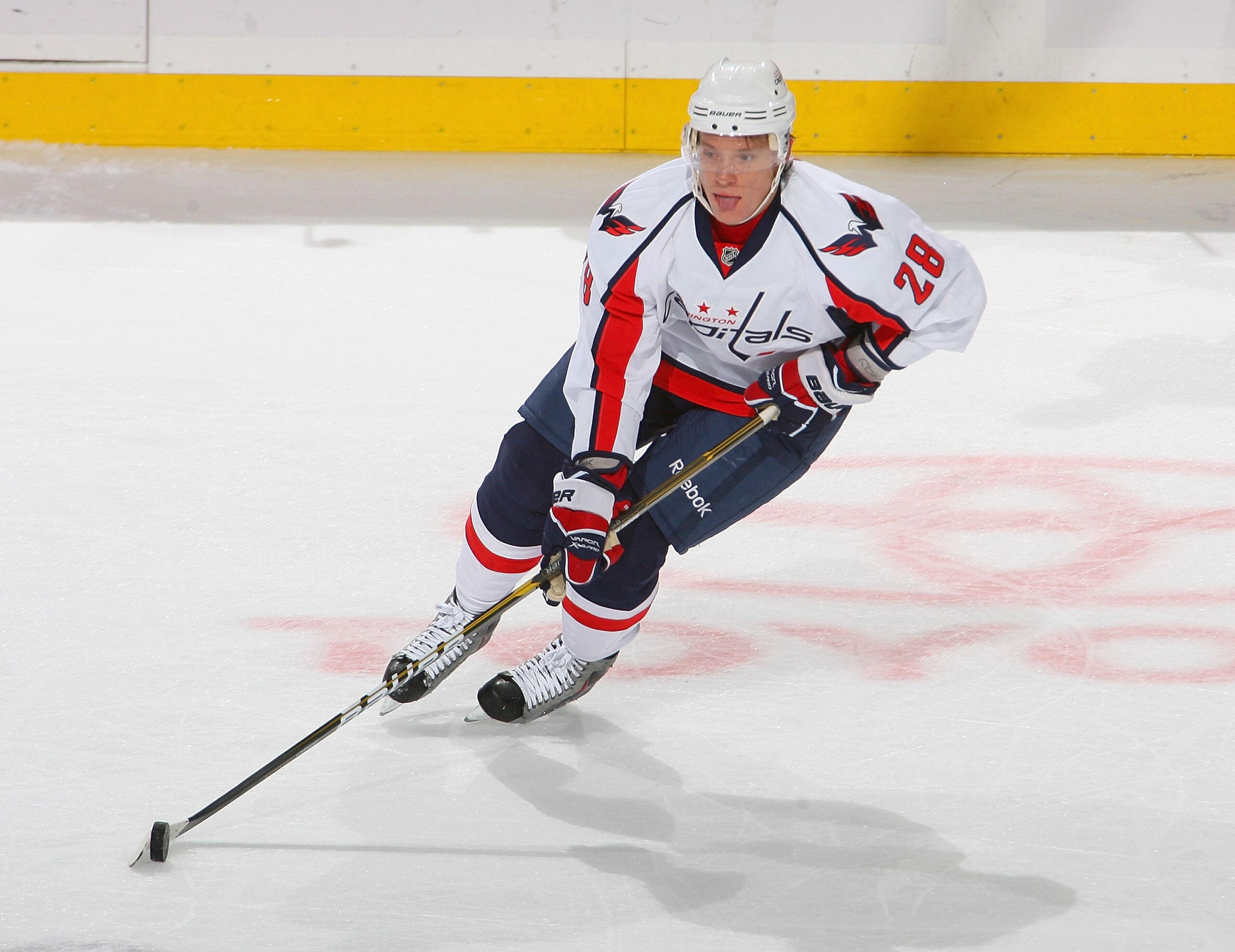 BUFFALO, NY - NOVEMBER 13: Alexander Semin #28 of the Washington Capitals skates against the Buffalo Sabres  at HSBC Arena on November13, 2010 in Buffalo, New York. Buffalo won 3-2 in overtime.  (Photo by Rick Stewart/Getty Images)