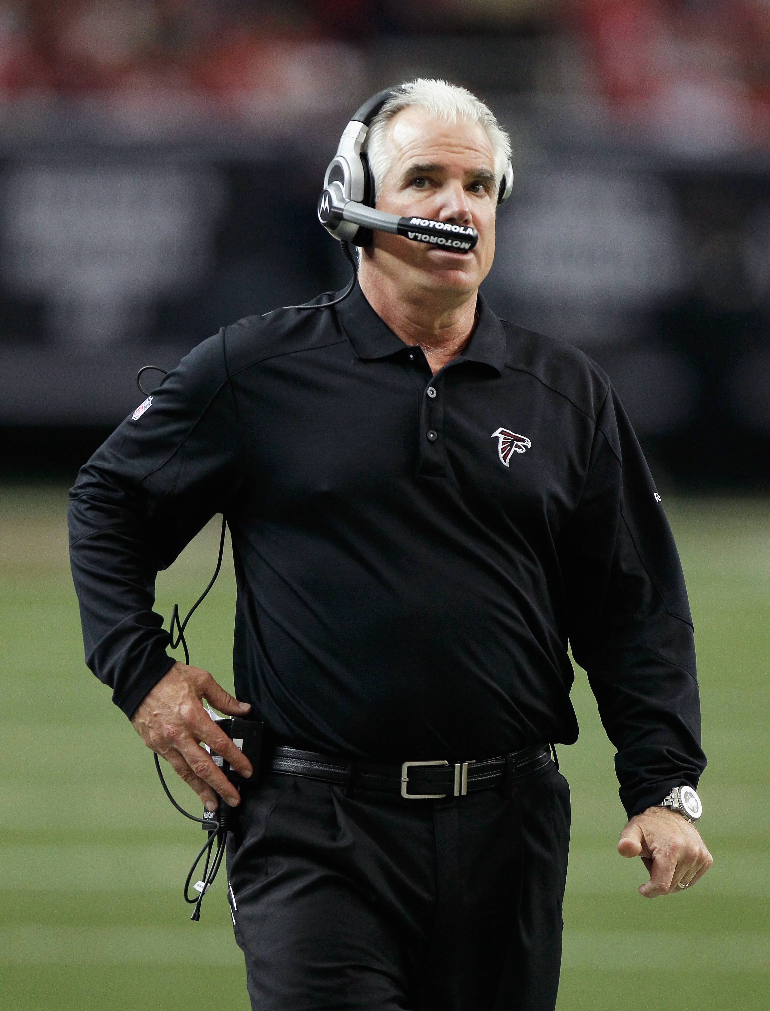 ATLANTA, GA - JANUARY 02: Head coach Mike Smith of the Atlanta Falcons against the Carolina Panthers at Georgia Dome on January 2, 2011 in Atlanta, Georgia. (Photo by Kevin C. Cox/Getty Images) ATLANTA, GA - JANUARY 02: Head coach Mike Smith of the Atlanta Falcons against the Carolina Panthers at Georgia Dome on January 2, 2011 in Atlanta, Georgia. (Photo by Kevin C. Cox/Getty Images)