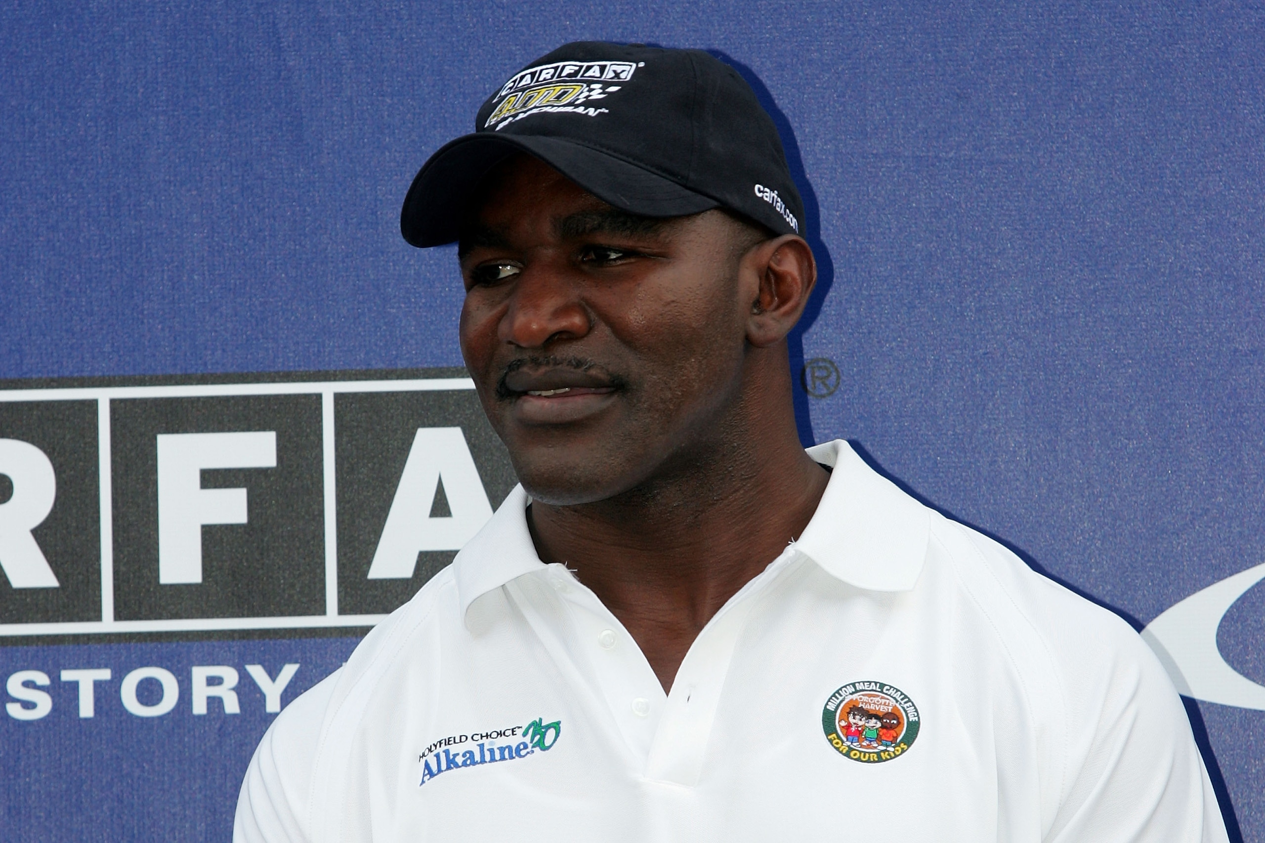 BROOKLYN, MI - AUGUST 15:  Evan Holyfield, former heavy weight boxing champion during pre-race for the NASCAR Sprint Cup Series CARFAX 400 at Michigan International Speedway on August 15, 2010 in Brooklyn, Michigan.  (Photo by Jerry Markland/Getty Images