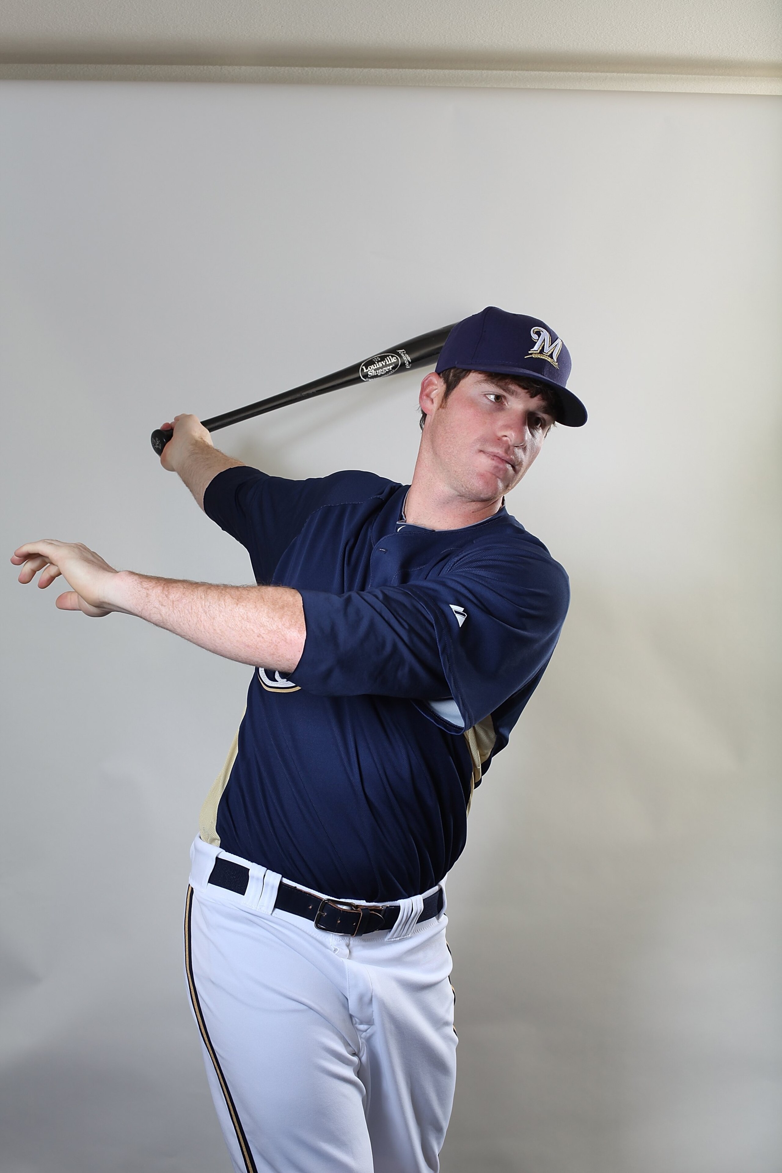 MARYVALE, AZ - MARCH 01:  Mat Gamel # 24 poses for a portrait during the Milwaukee Brewers Photo Day at the Maryvale  Baseball Park on March 1, 2010 in Maryvale, Arizona.  (Photo by Jonathan Ferrey/Getty Images)
