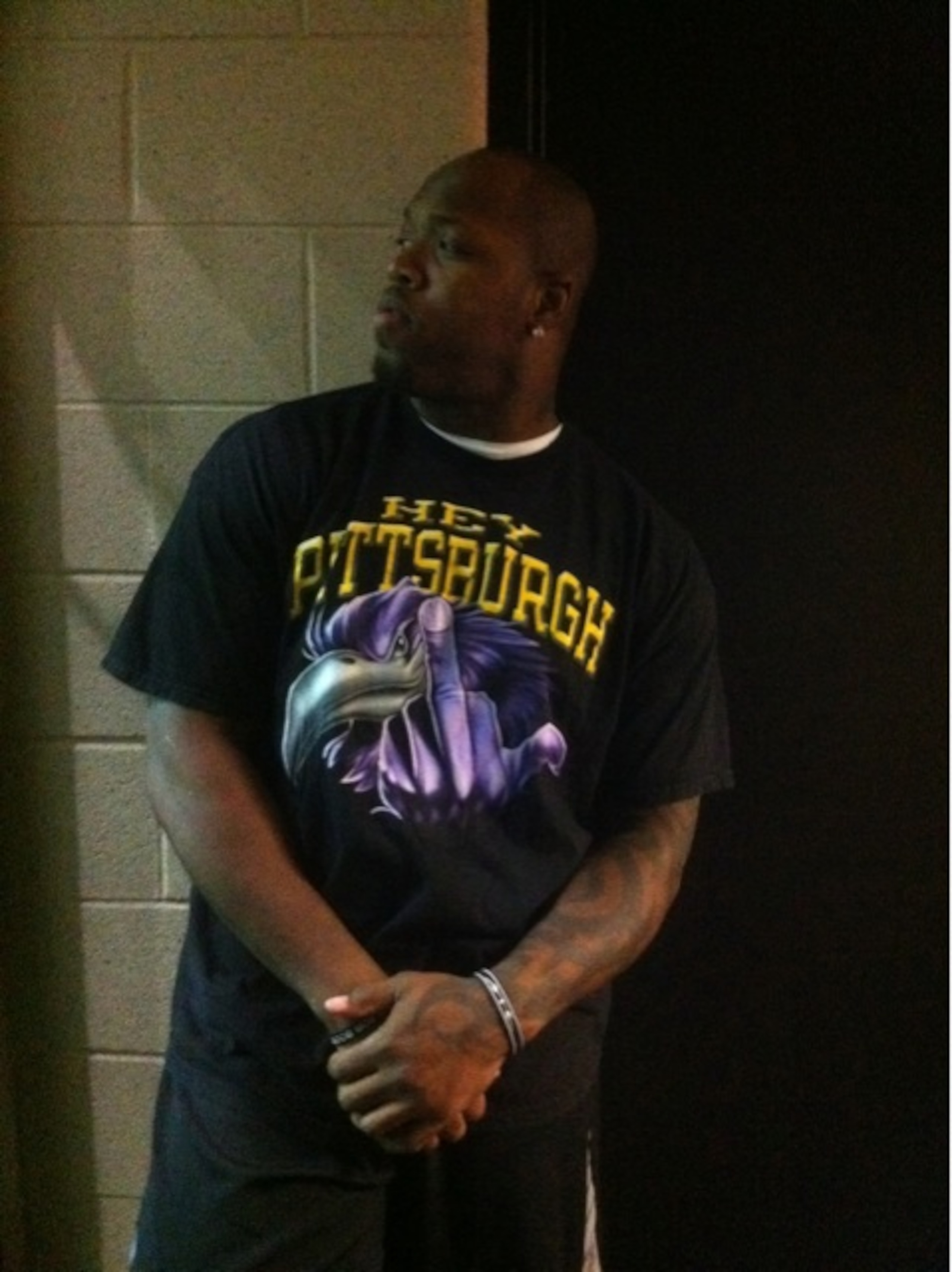 Suggs' thinks Pittsburgh is #1 and he has a t-shirt to prove it!