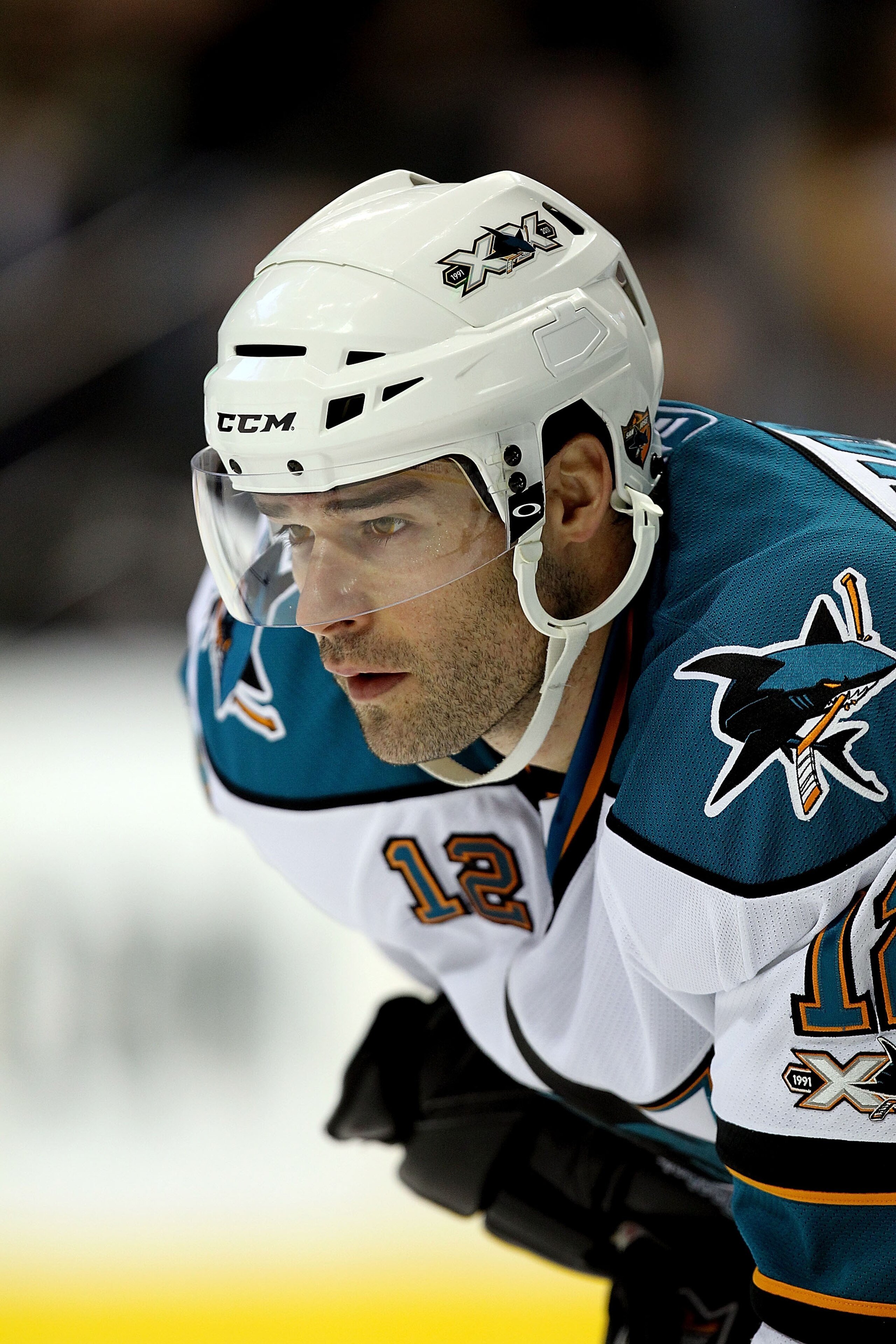 DALLAS, TX - DECEMBER 16: Left wing Patrick Marleau #12 of the San Jose Sharks on December 16, 2010 in Dallas, Texas. (Photo by Ronald Martinez/Getty Images) DALLAS, TX - DECEMBER 16: Left wing Patrick Marleau #12 of the San Jose Sharks on December 16, 2010 in Dallas, Texas. (Photo by Ronald Martinez/Getty Images)