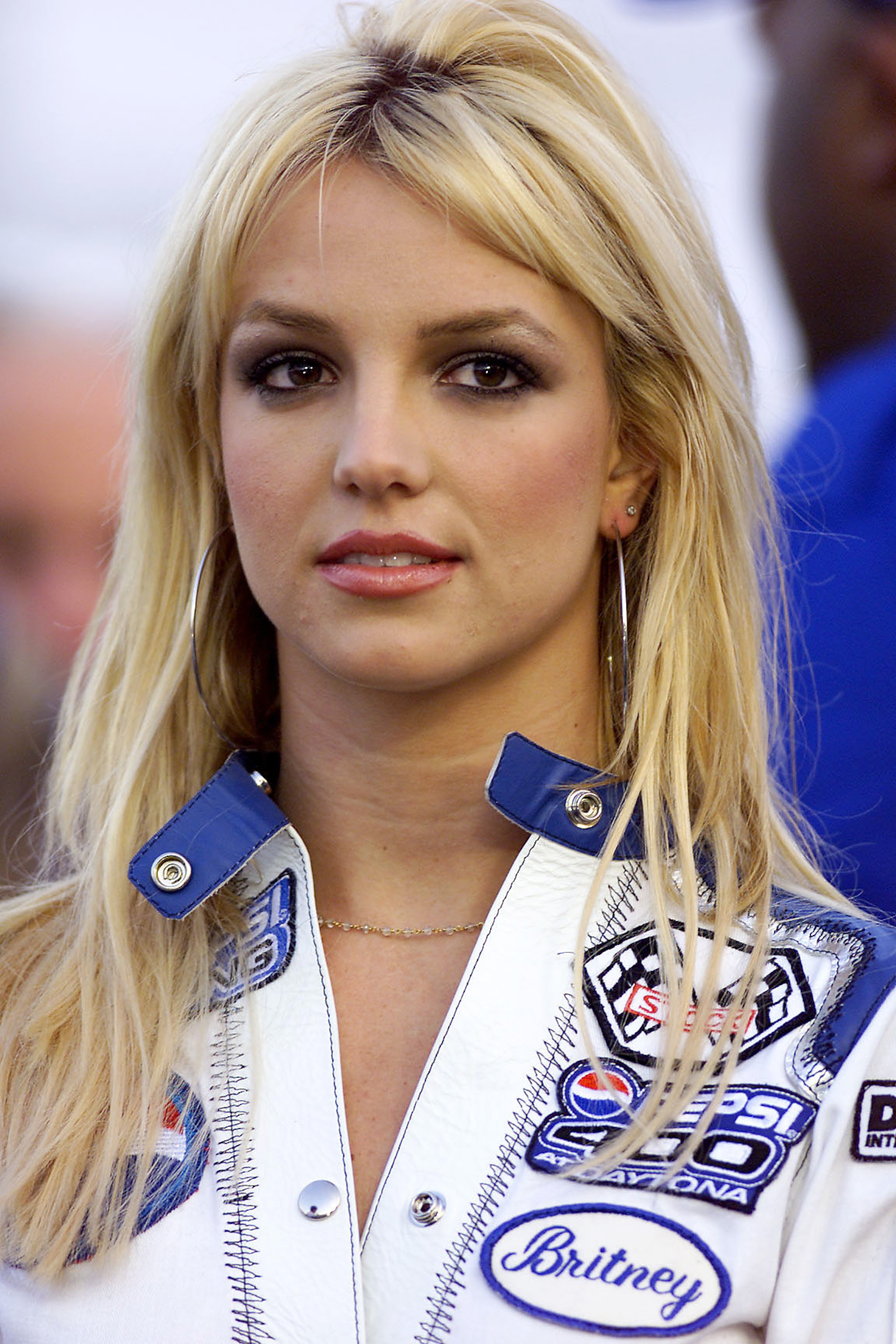 7 Jul 2001: Singer Britney Spears as Grand Marshal  during the NASCAR Winston Cup Pepsi 400 at the Daytona International Speedway, Daytona, Florida. Digital Image. Mandatory Credit: Donald Miralle/ALLSPORT