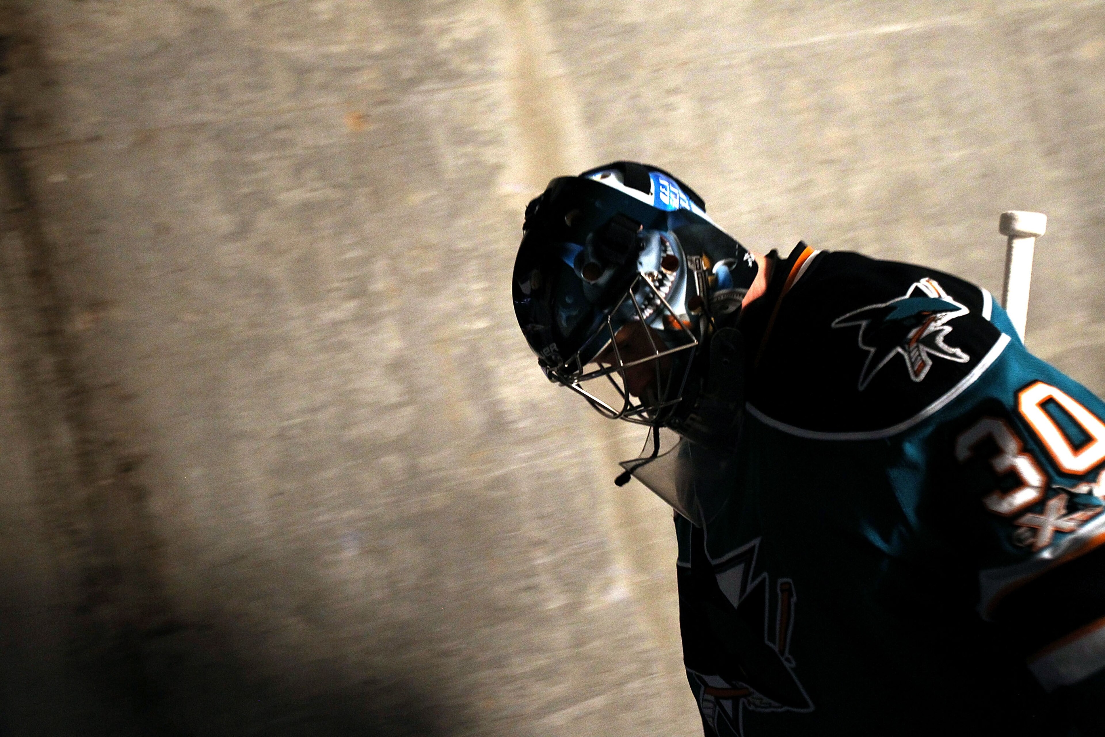 SAN JOSE, CA - DECEMBER 21:  Antero Niittymaki #30 of the San Jose Sharks walks on to the ice for their game against the Edmonton Oilers at HP Pavilion on December 21, 2010 in San Jose, California.  (Photo by Ezra Shaw/Getty Images)