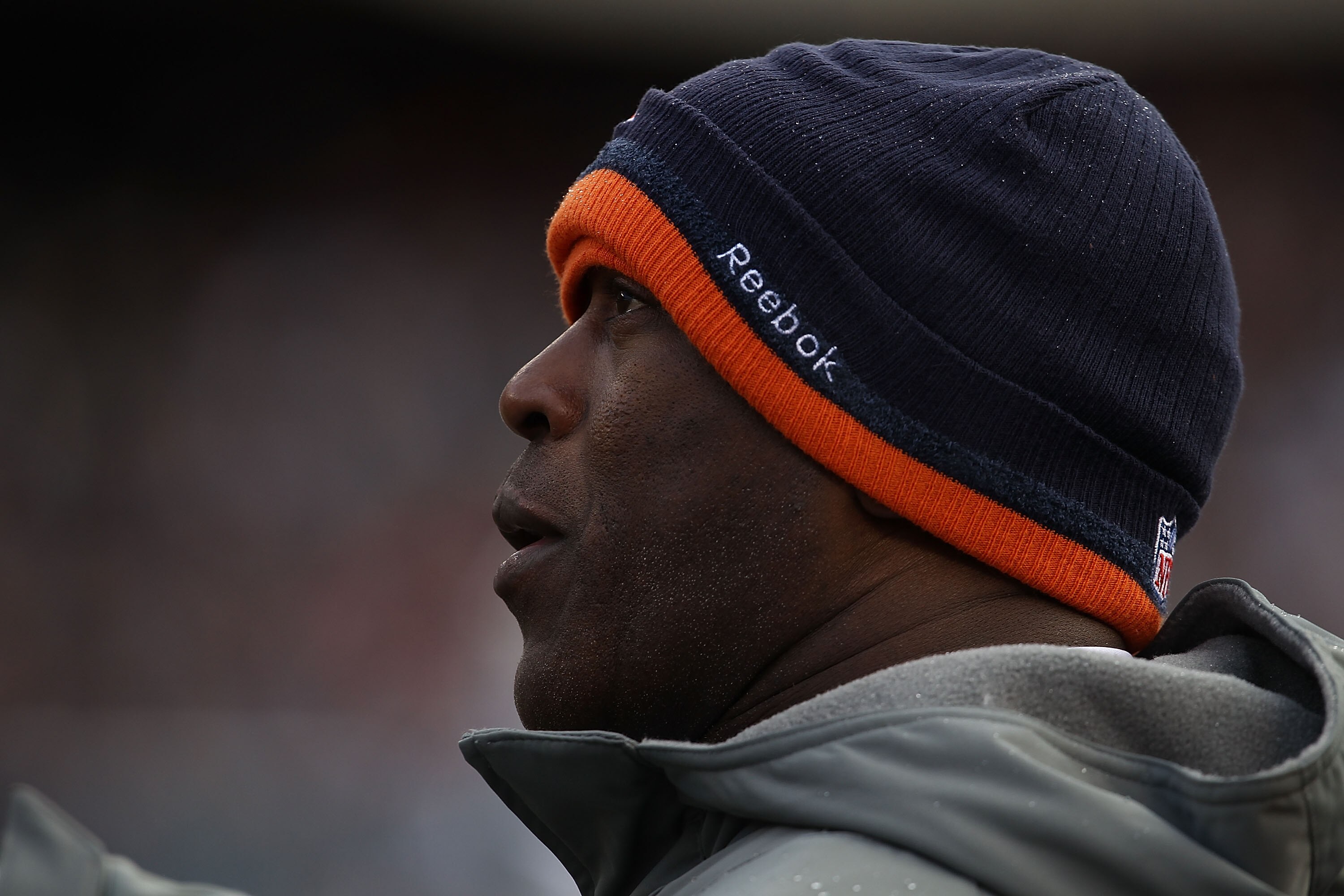 CHICAGO, IL - DECEMBER 26: Head coach Lovie Smith of the Chicago Bears watches as his team takes on the New York Jets at Soldier Field on December 26, 2010 in Chicago, Illinois. The Bears defeated the Jets 38-34. (Photo by Jonathan Daniel/Getty Images)