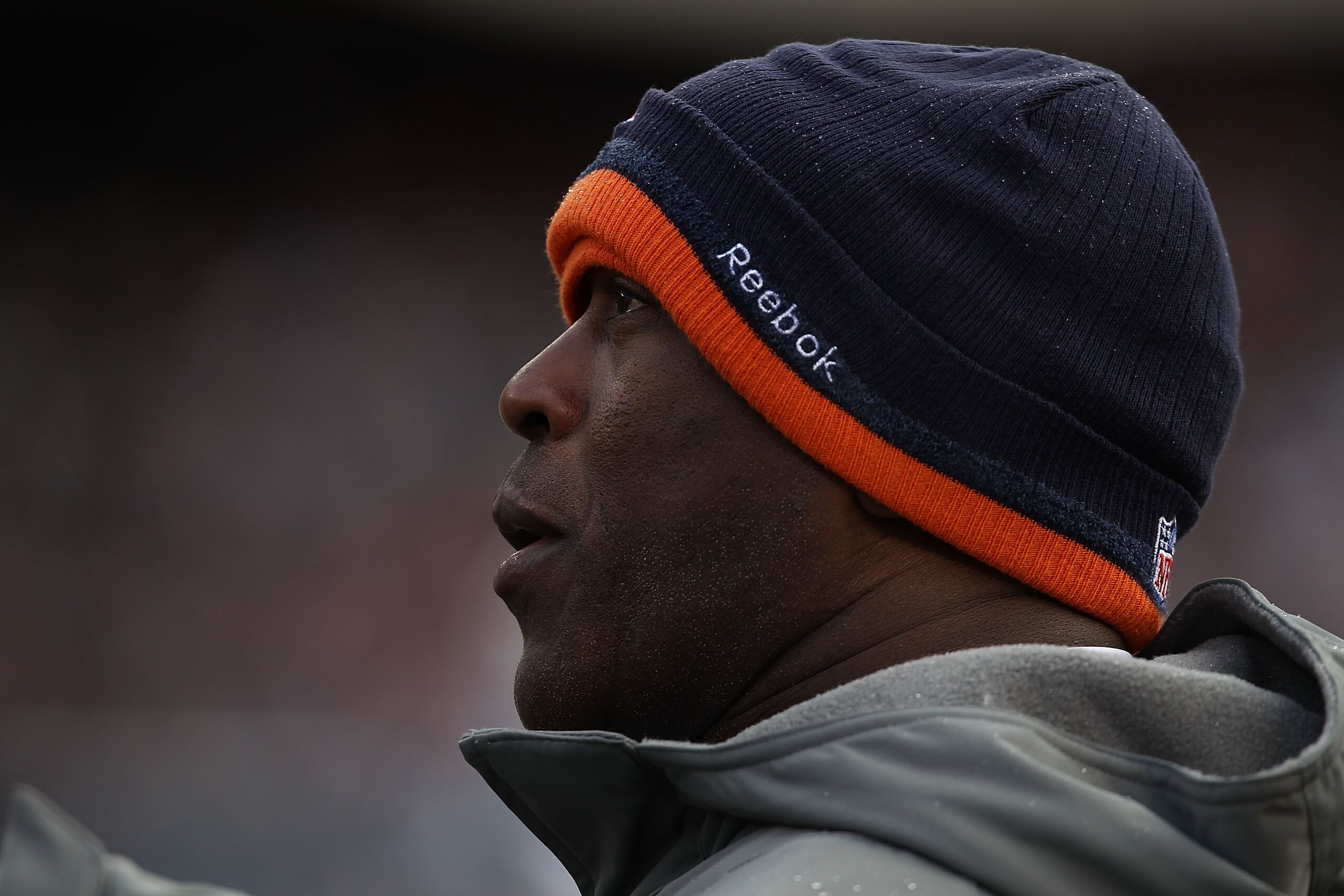 CHICAGO, IL - DECEMBER 26: Head coach Lovie Smith of the Chicago Bears watches as his team takes on the New York Jets at Soldier Field on December 26, 2010 in Chicago, Illinois. The Bears defeated the Jets 38-34. (Photo by Jonathan Daniel/Getty Images)