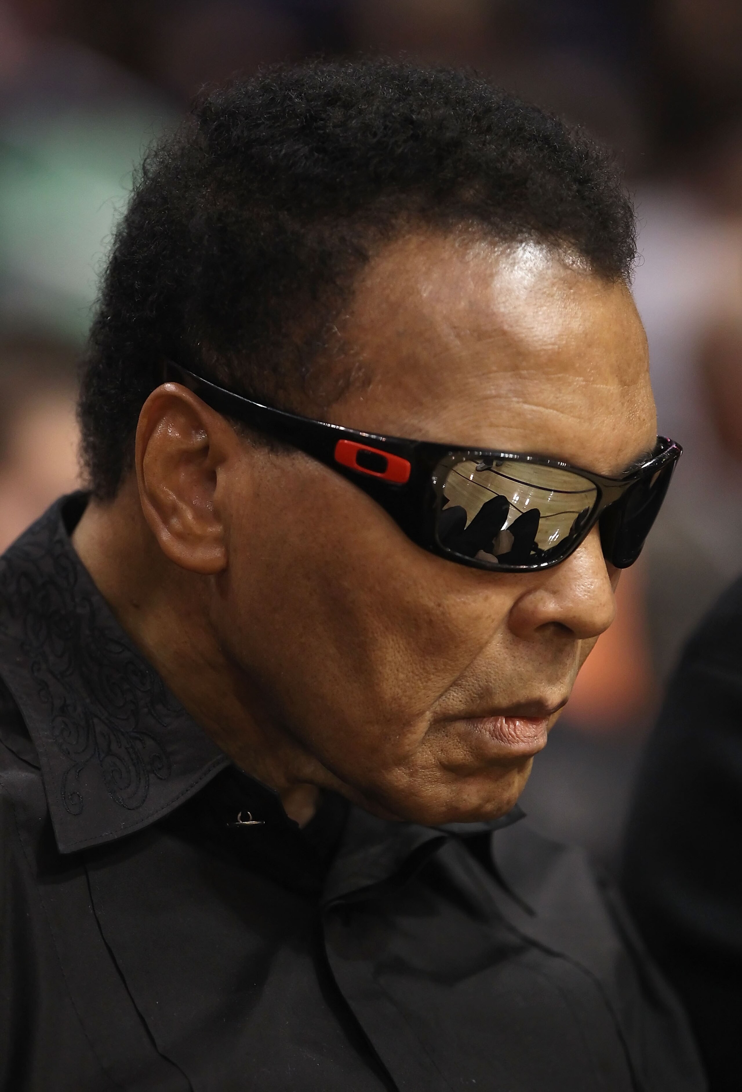 PHOENIX - DECEMBER 23:  Muhammad Ali attends the NBA game between the Miami Heat and the Phoenix Suns at US Airways Center on December 23, 2010 in Phoenix, Arizona.  The Heat defeated the Suns 95-83.  NOTE TO USER: User expressly acknowledges and agrees t