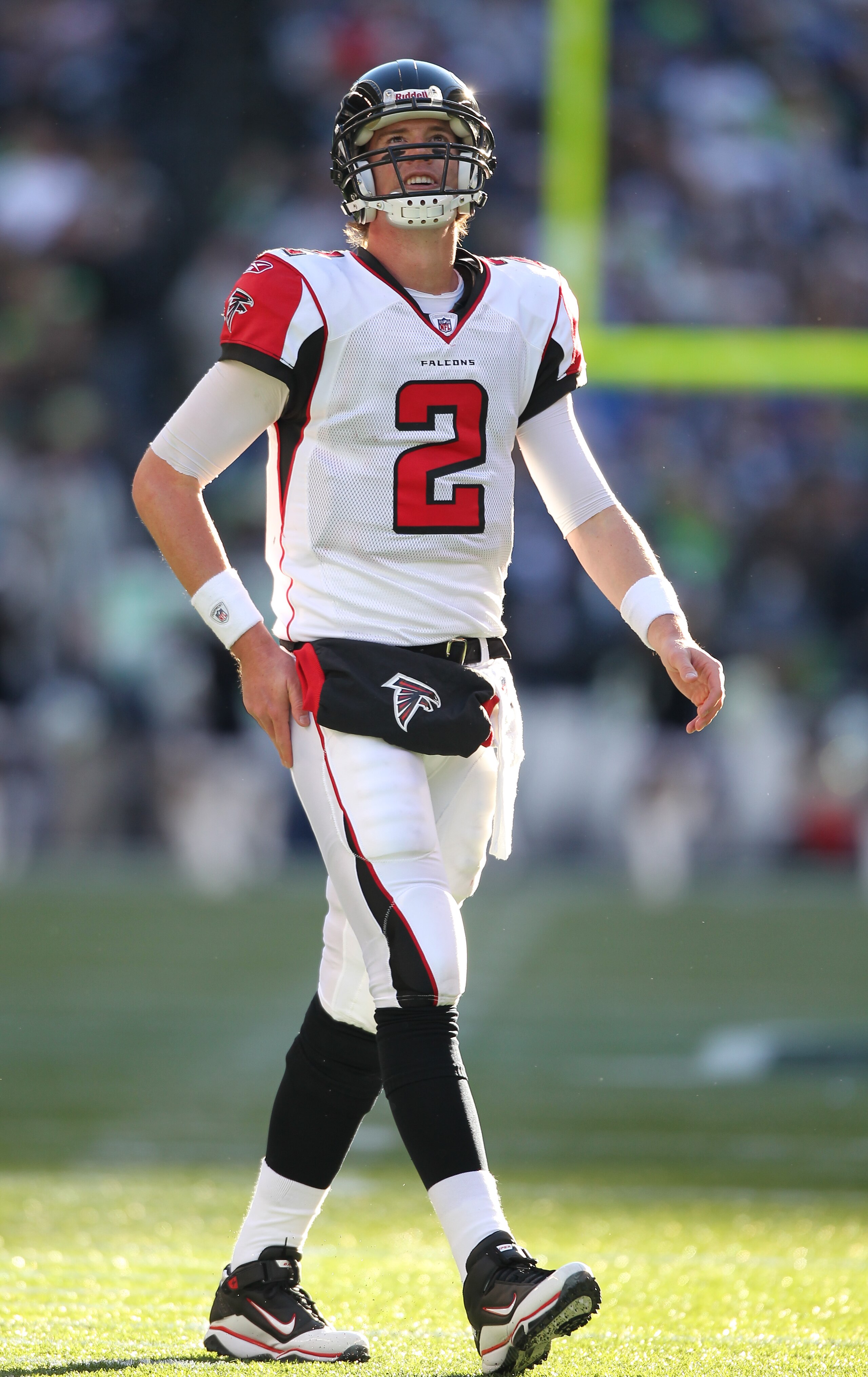 SEATTLE, WA - DECEMBER 19:  Quarterback Matt Ryan #2 of the Atlanta Falcons looks on during the game against the Seattle Seahawks at Qwest Field on December 19, 2010 in Seattle, Washington. (Photo by Otto Greule Jr/Getty Images)