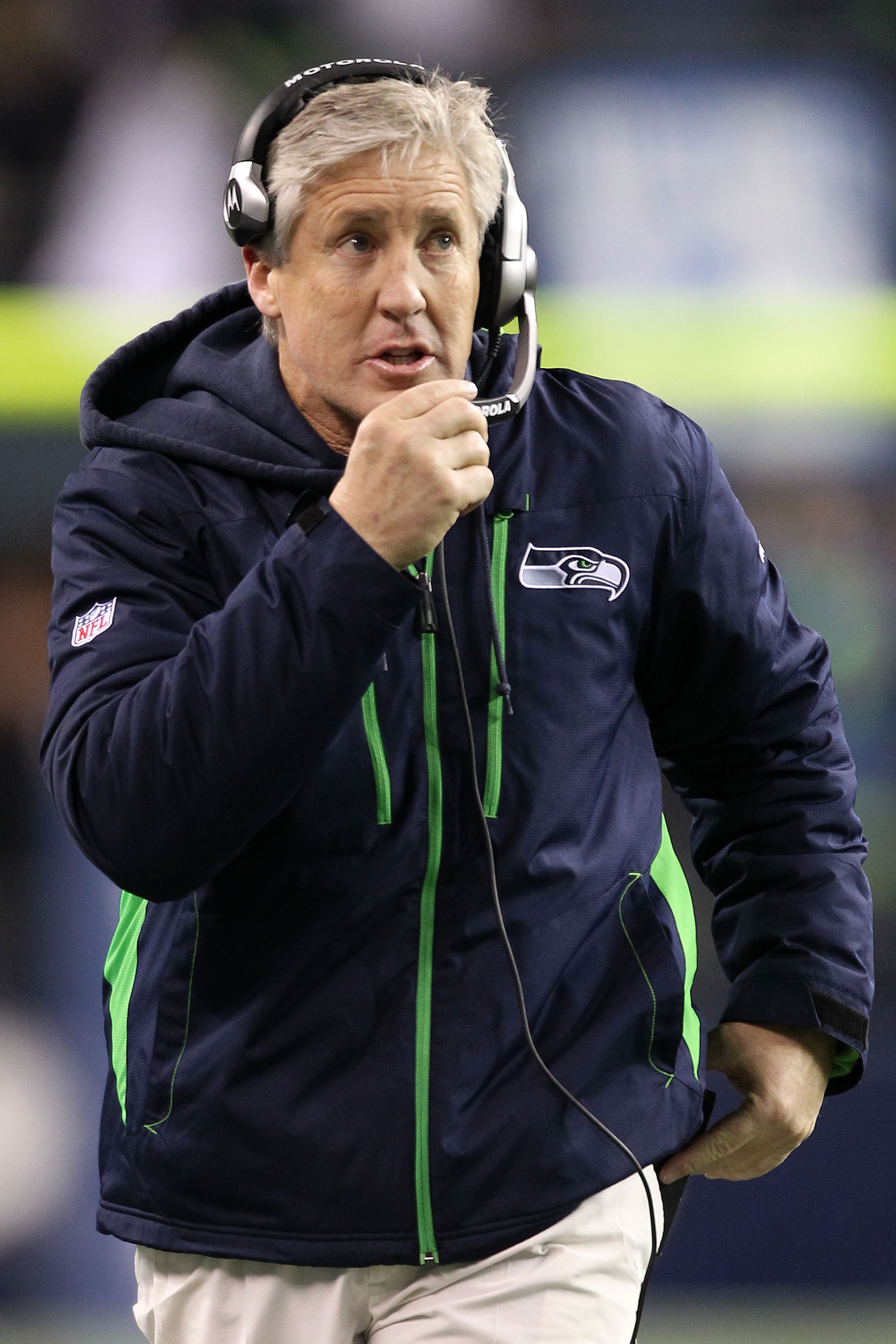 SEATTLE, WA - JANUARY 02:  Head coach Pete Carroll of the Seattle Seahawks stands on the field during their game against the St. Louis Rams at Qwest Field on January 2, 2011 in Seattle, Washington.  (Photo by Otto Greule Jr/Getty Images)