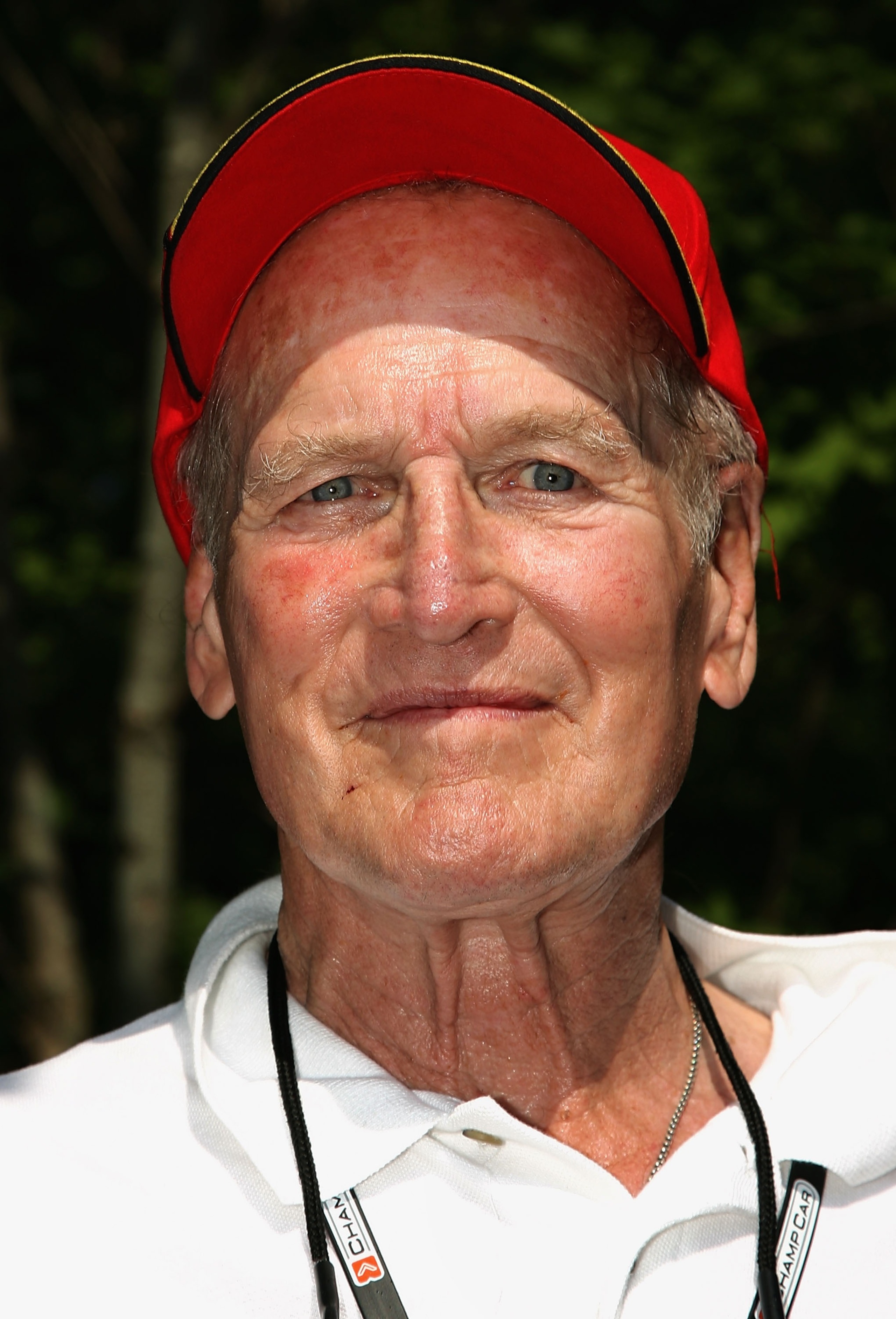 ELKHART LAKE, WI - AUGUST 12:  Actor Paul Newman looks on as his team Newman Haas Lanigan Racing celebrates their victory at the ChampCar World Series Generac Grand Prix at Road America August 12, 2007 in Elkhart Lake, Wisconsin.  (Photo by Christian Pete