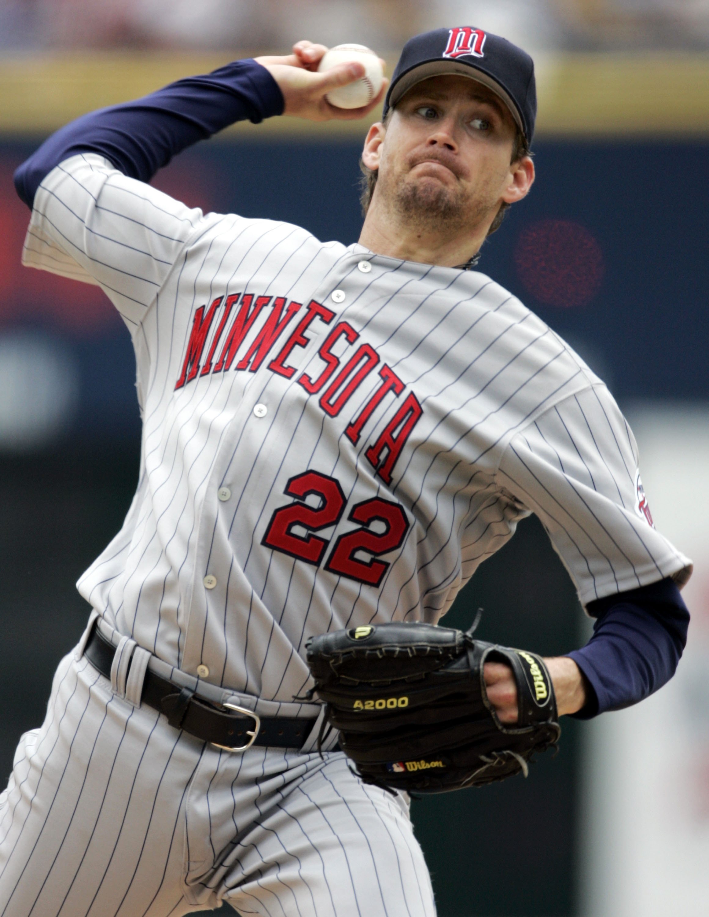 Minnesota Twins starting pitcher Brad Radke delivers a pitch in the first  inning of Game 3 in the American League Divisional Series baseball game  against the Oakland Athletics, Friday, Oct. 6, 2006