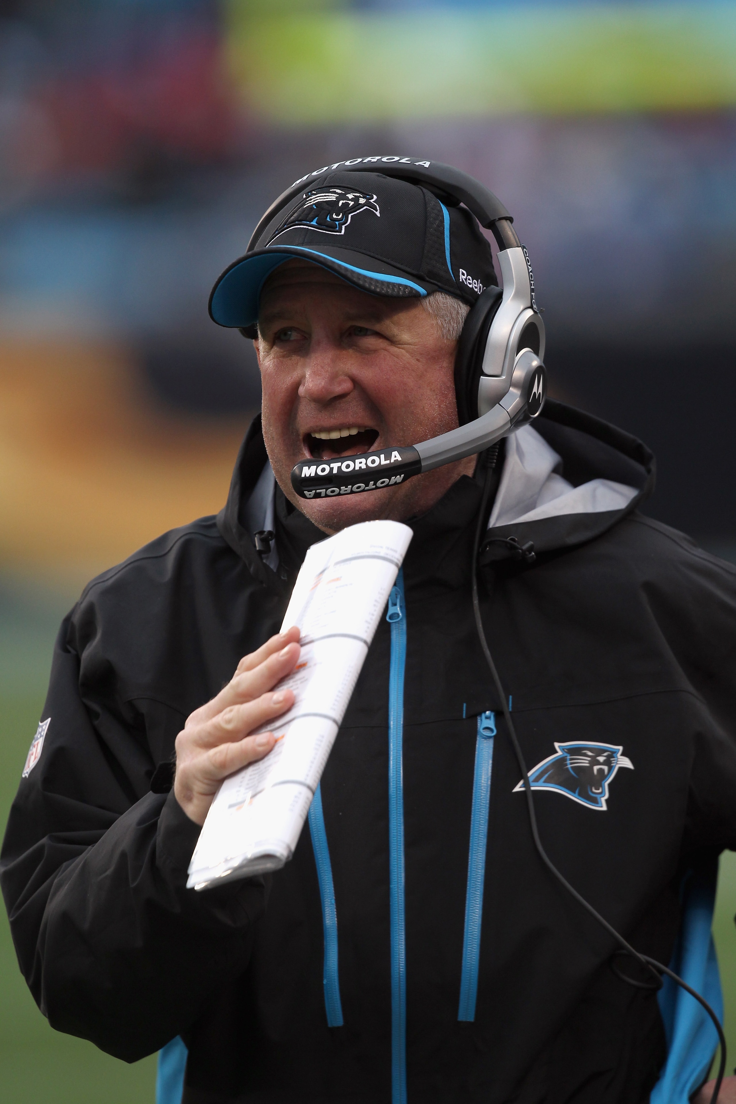 CHARLOTTE, NC - DECEMBER 12:  Head coach John Fox of the Carolina Panthers watches on during their game against the Atlanta Falcons at Bank of America Stadium on December 12, 2010 in Charlotte, North Carolina.  (Photo by Streeter Lecka/Getty Images)