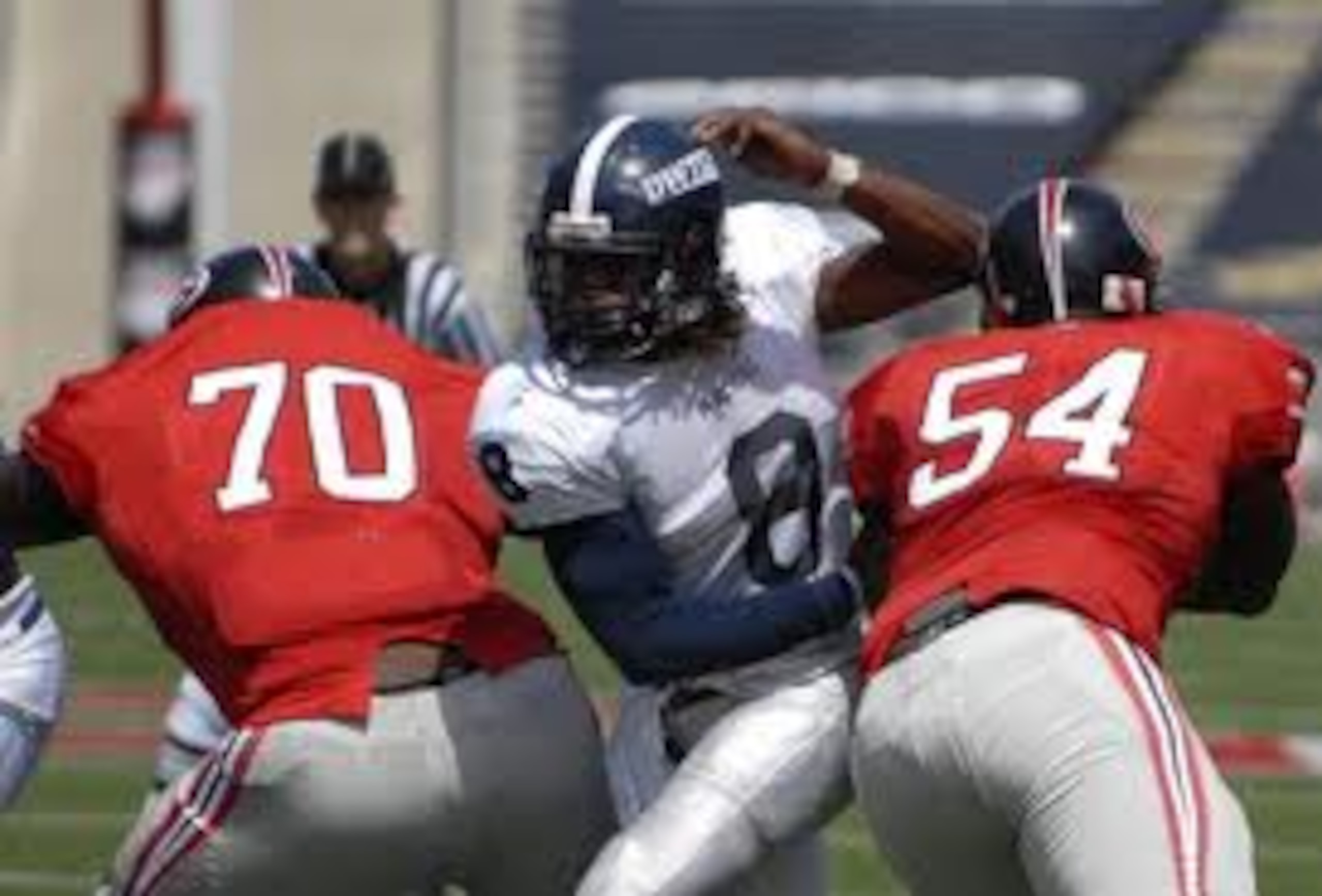 Maggitt busts threw two blockers with ease!
