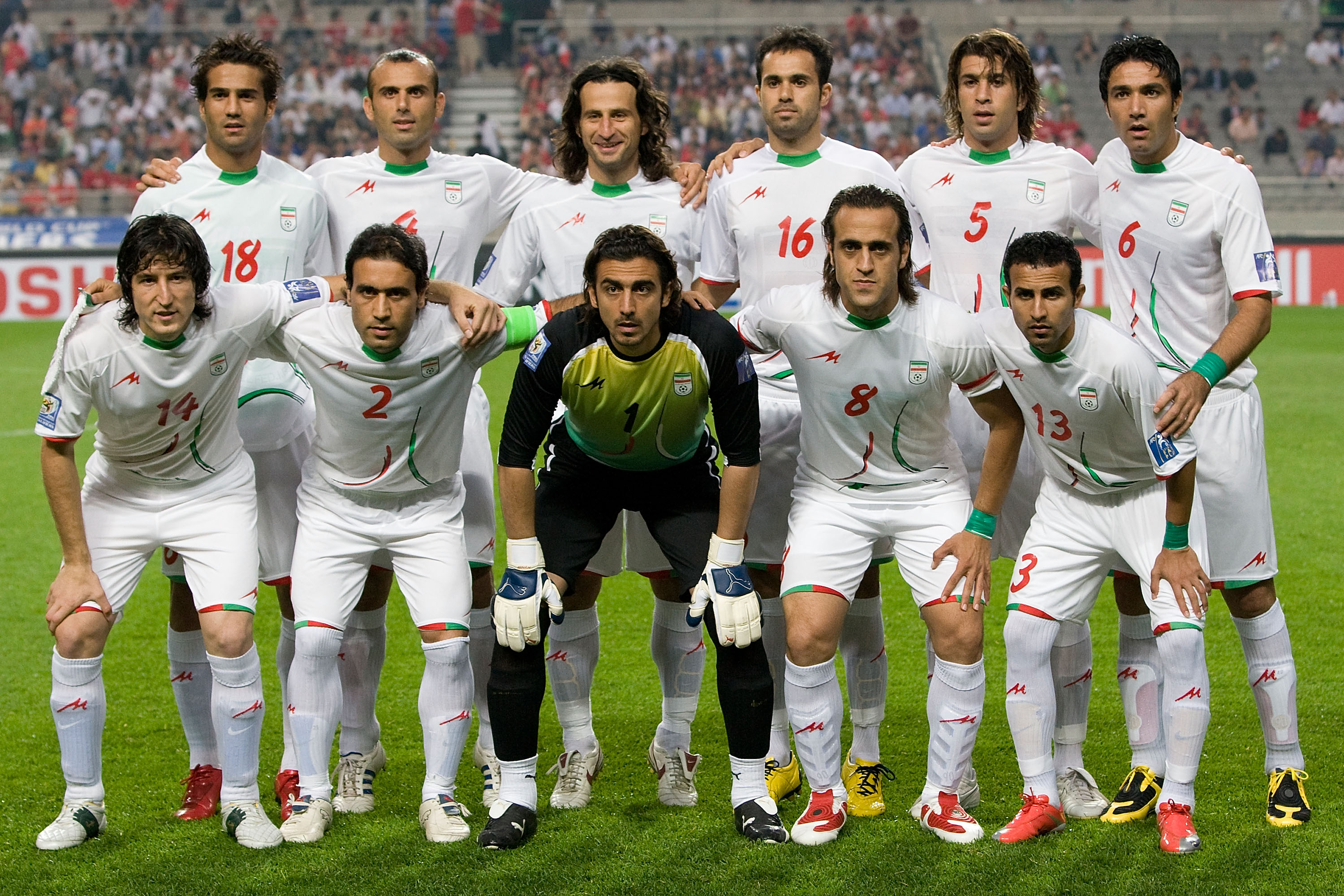 SEOUL, SOUTH KOREA - JUNE 17:  Iran's national team pose for a picture before the 2010 FIFA World Cup Asian Qualifiers match between Iran and South Korea at Seoul World Cup Stadium on June 17, 2009 in Seoul, South Korea.  (Photo by Han Myung-Gu/Getty Imag