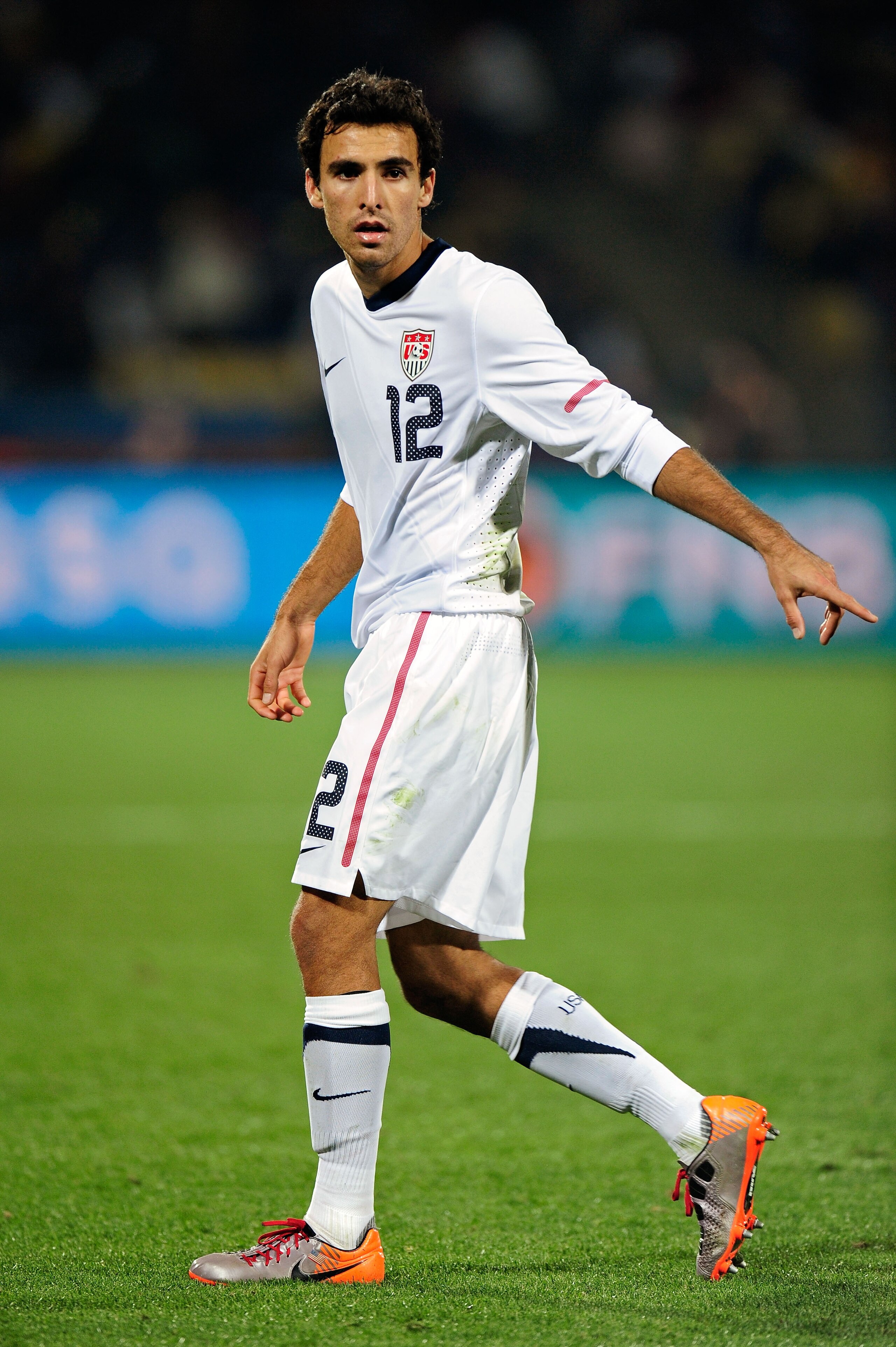 RUSTENBURG, SOUTH AFRICA - JUNE 26: Jonathan Bornstein of the United States in action during the 2010 FIFA World Cup South Africa Round of Sixteen match between USA and Ghana at Royal Bafokeng Stadium on June 26, 2010 in Rustenburg, South Africa.  (Photo 