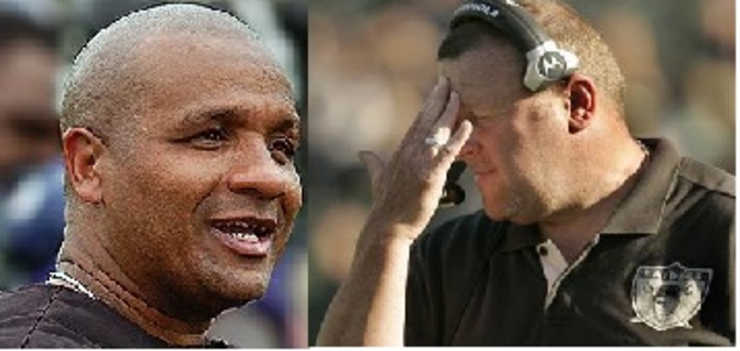 Hue Jackson and Tom Cable worked well together and many feel Cable the raw deal. Hue Jackson and Tom Cable worked well together and many feel Cable the raw deal.