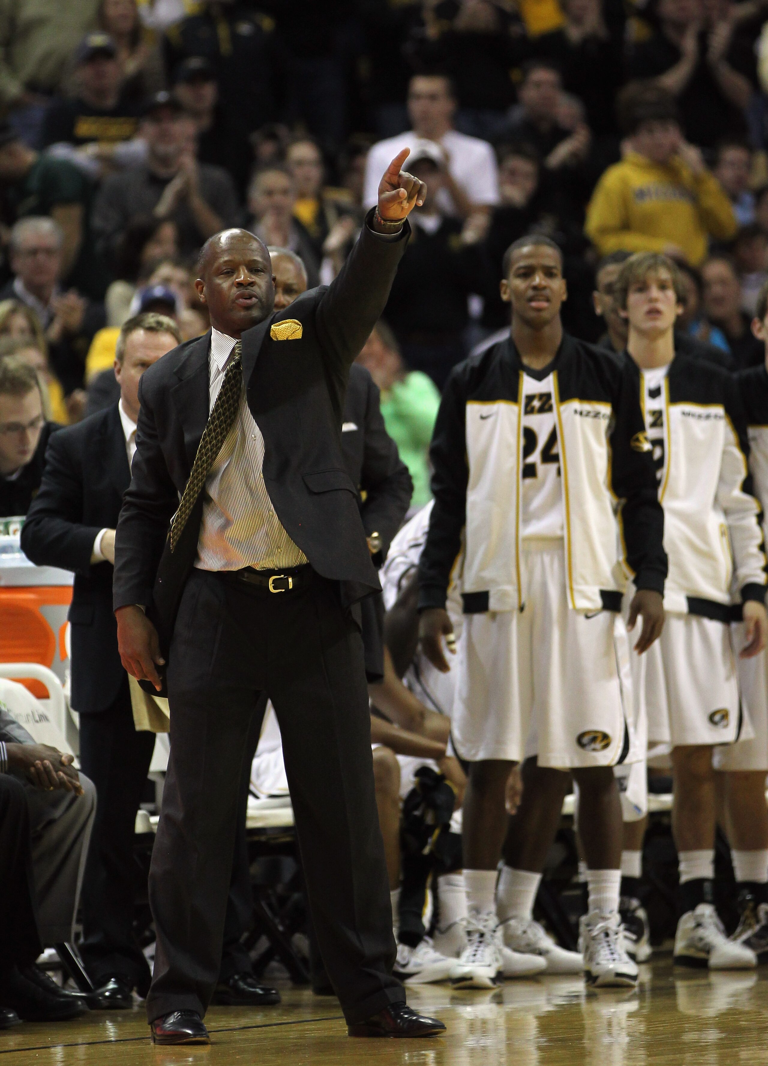 COLUMBIA, MO - DECEMBER 08: Head coach Mike Anderson of the Missouri Tigers in action during the game against the Vanderbilt Commodores on December 8, 2010 at Mizzou Arena in Columbia, Missouri. (Photo by Jamie Squire/Getty Images) COLUMBIA, MO - DECEMBER 08: Head coach Mike Anderson of the Missouri Tigers in action during the game against the Vanderbilt Commodores on December 8, 2010 at Mizzou Arena in Columbia, Missouri. (Photo by Jamie Squire/Getty Images)