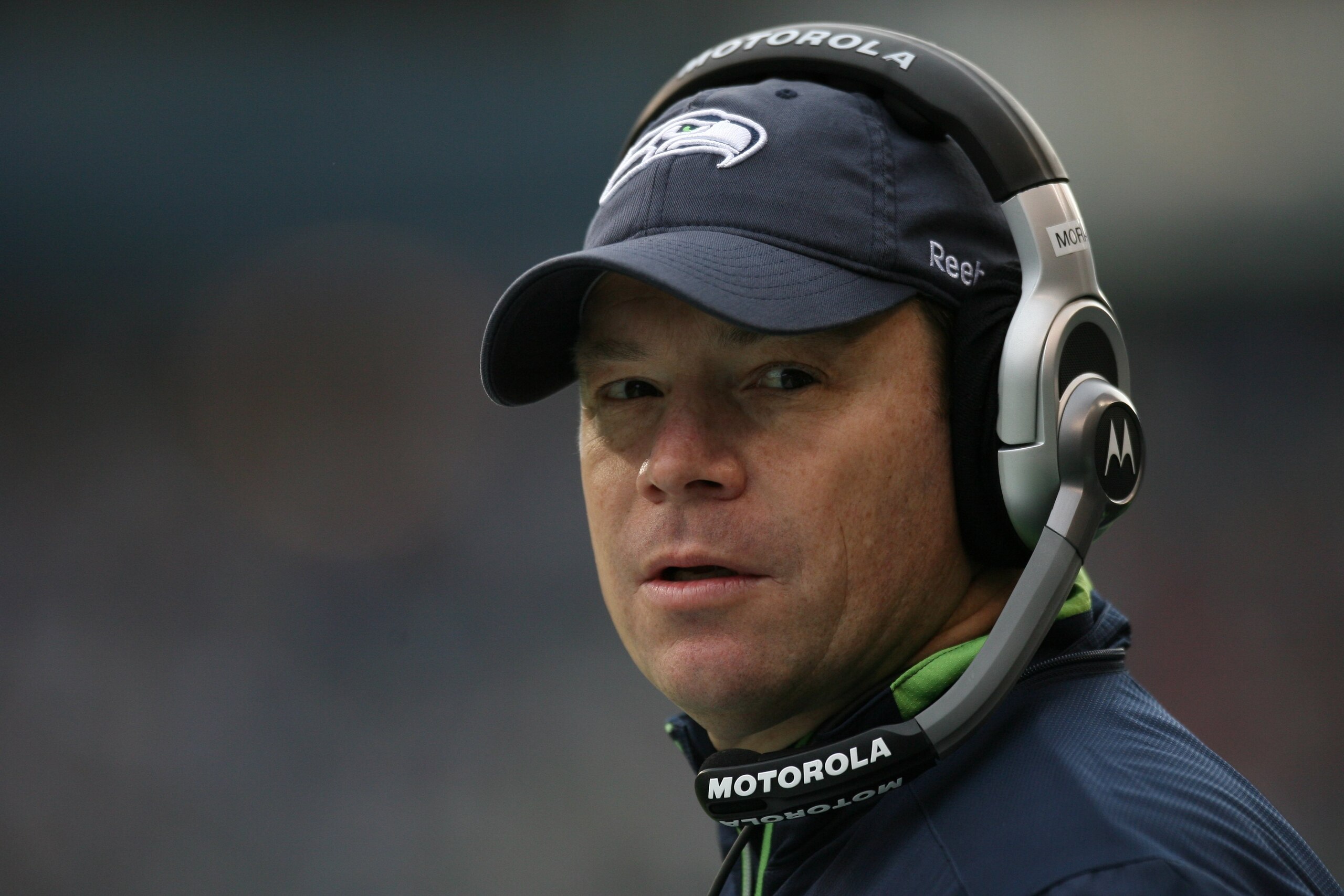 SEATTLE - JANUARY 03:  Head coach Jim Mora of the Seattle Seahawks looks on during the game against the Tennessee Titans on January 3, 2010 at Qwest Field in Seattle, Washington. (Photo by Otto Greule Jr/Getty Images)