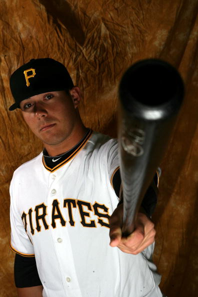 BRADENTON, FL - FEBRUARY 28:  Tony Sanchez #55 of the Pittsburgh Pirates poses for photos during media day on February 28, 2010 in Bradenton, Florida.  (Photo by Marc Serota/Getty Images)