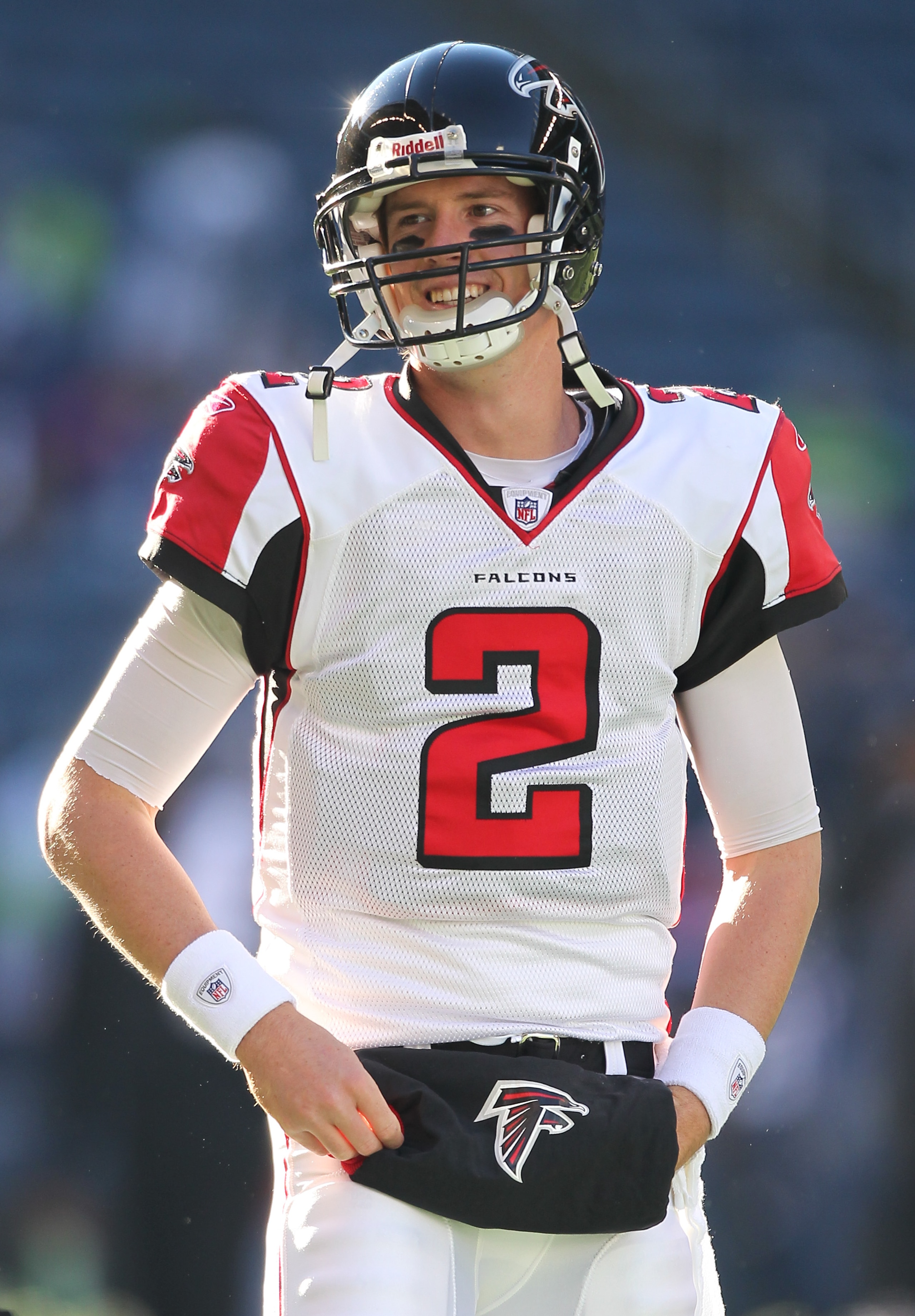SEATTLE, WA - DECEMBER 19:  Quarterback Matt Ryan #2 of the Atlanta Falcons looks on during warmups prior to the game against the Seattle Seahawks at Qwest Field on December 19, 2010 in Seattle, Washington. (Photo by Otto Greule Jr/Getty Images)