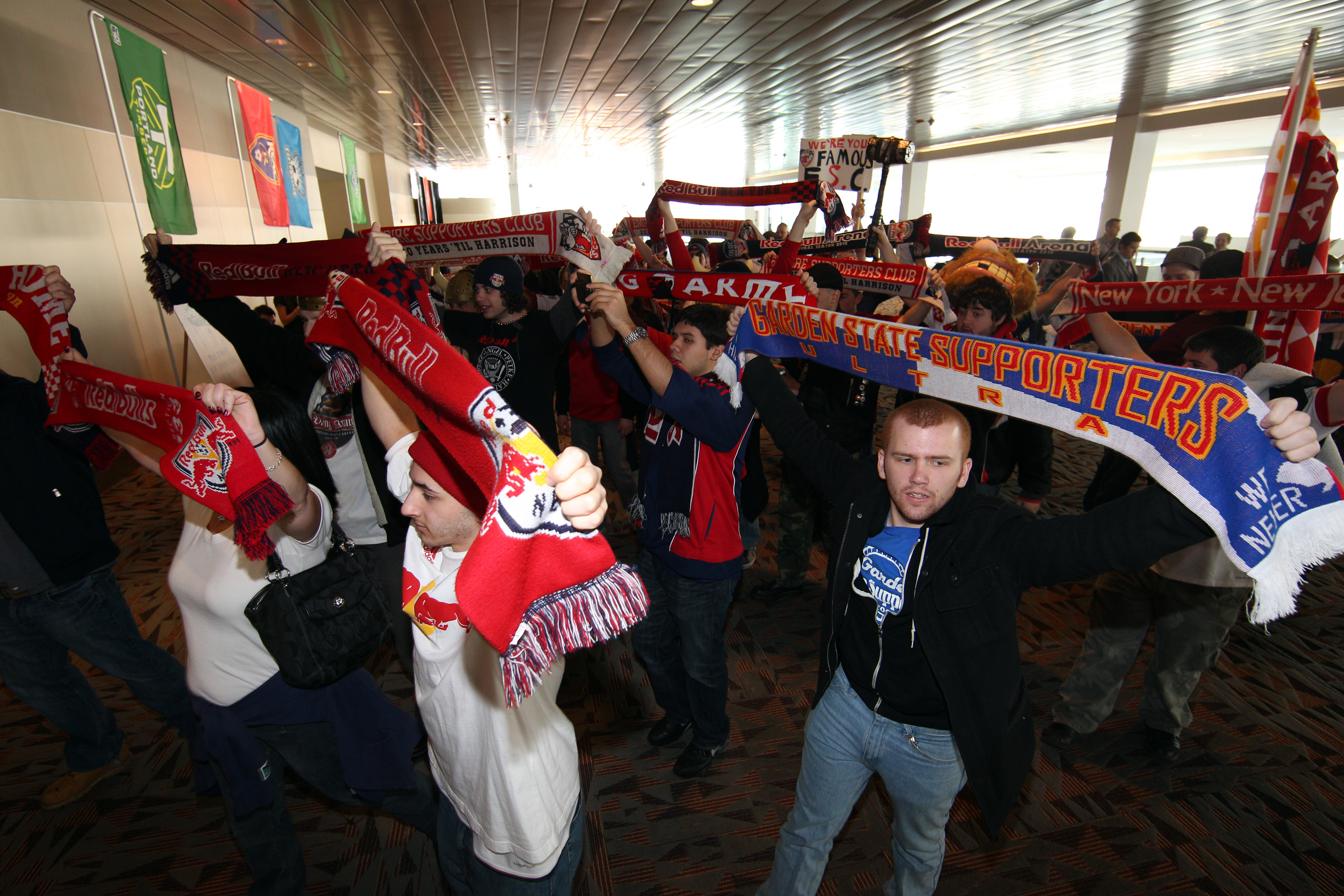 BALTIMORE, MD - JANUARY 13: Fans cheer during the 2011 MLS SuperDraft on January 13, 2011 at the Baltimore Convention Center in Baltimore, Maryland. (Photo by Ned Dishman/Getty Images)
