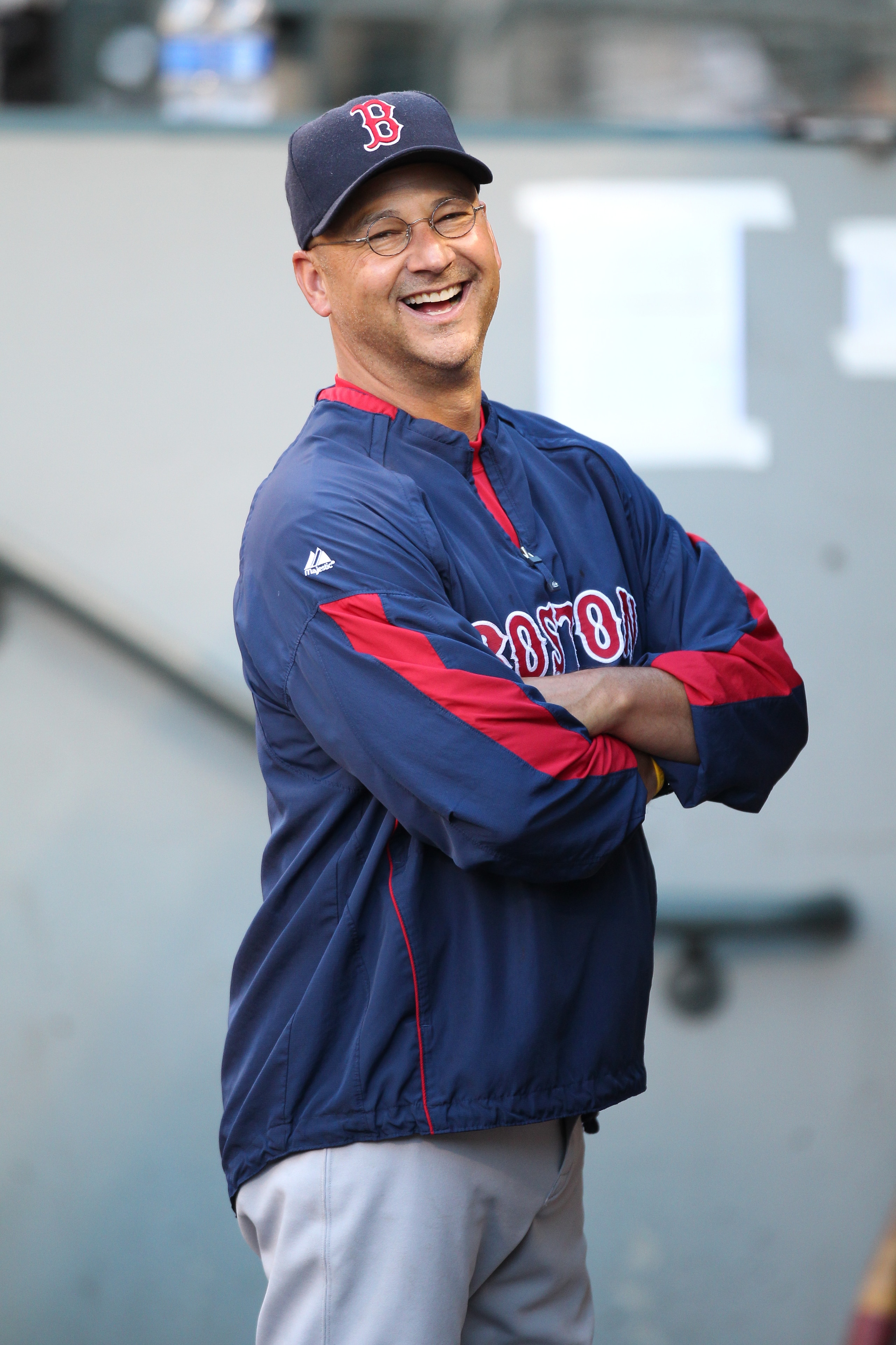 SEATTLE - JULY 24: Manager Terry Francona #47 of the Boston Red Sox smiles in the dugout prior to the game against the Seattle Mariners at Safeco Field on July 24, 2010 in Seattle, Washington. (Photo by Otto Greule Jr/Getty Images) SEATTLE - JULY 24: Manager Terry Francona #47 of the Boston Red Sox smiles in the dugout prior to the game against the Seattle Mariners at Safeco Field on July 24, 2010 in Seattle, Washington. (Photo by Otto Greule Jr/Getty Images)