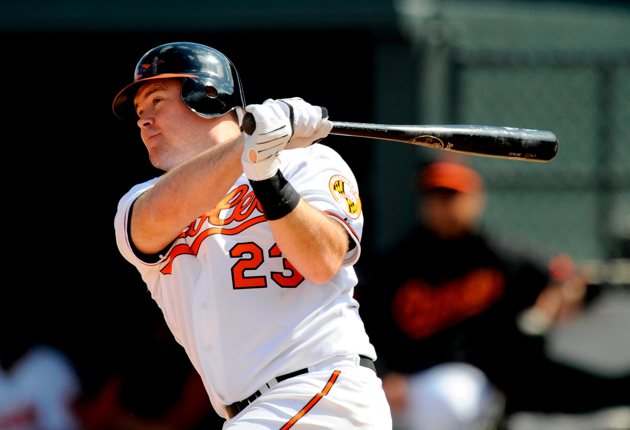 FORT LAUDERDALE, FL - FEBRUARY 25: Ty Wiggington #23 of the Baltimore Orioles bats against the New York Mets during a spring training game at Fort Lauderdale Stadium on February 25, 2008 in Fort Lauderdale, Florida. (Photo by Rob Tringali/Getty Images)