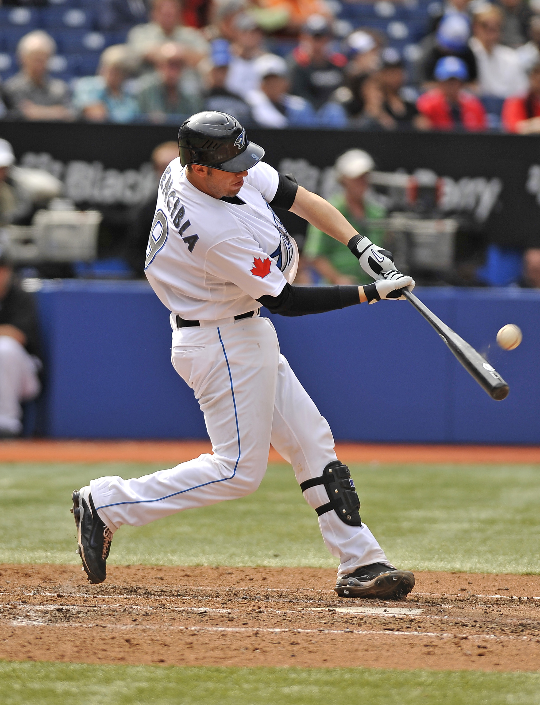 2011 Toronto Blue Jays #67 Game Issued Black Jersey Batting