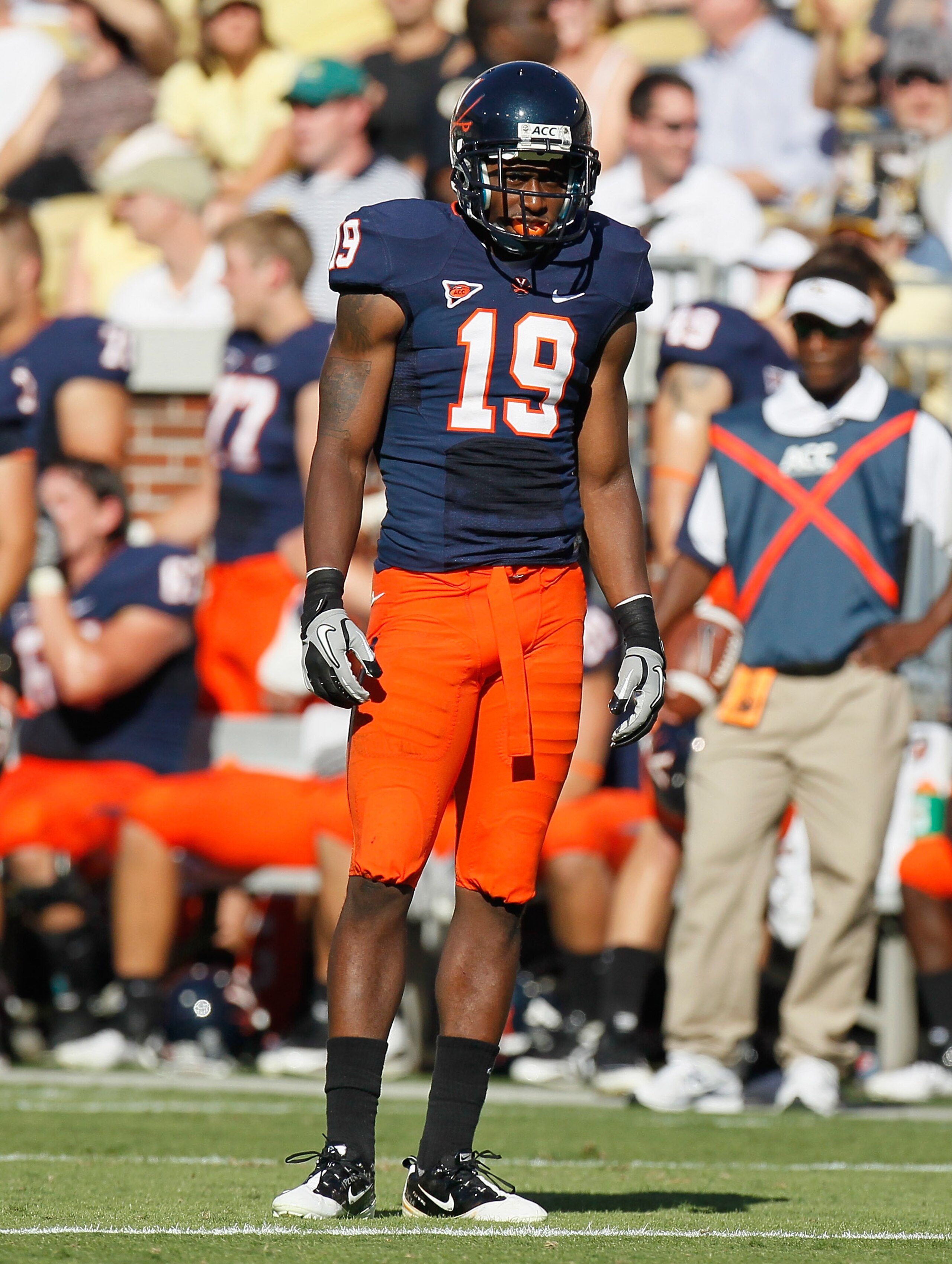 ATLANTA - OCTOBER 09: Ras-I Dowling #19 of the Virginia Cavaliers against the Georgia Tech Yellow Jackets at Bobby Dodd Stadium on October 9, 2010 in Atlanta, Georgia. (Photo by Kevin C. Cox/Getty Images) ATLANTA - OCTOBER 09: Ras-I Dowling #19 of the Virginia Cavaliers against the Georgia Tech Yellow Jackets at Bobby Dodd Stadium on October 9, 2010 in Atlanta, Georgia. (Photo by Kevin C. Cox/Getty Images)