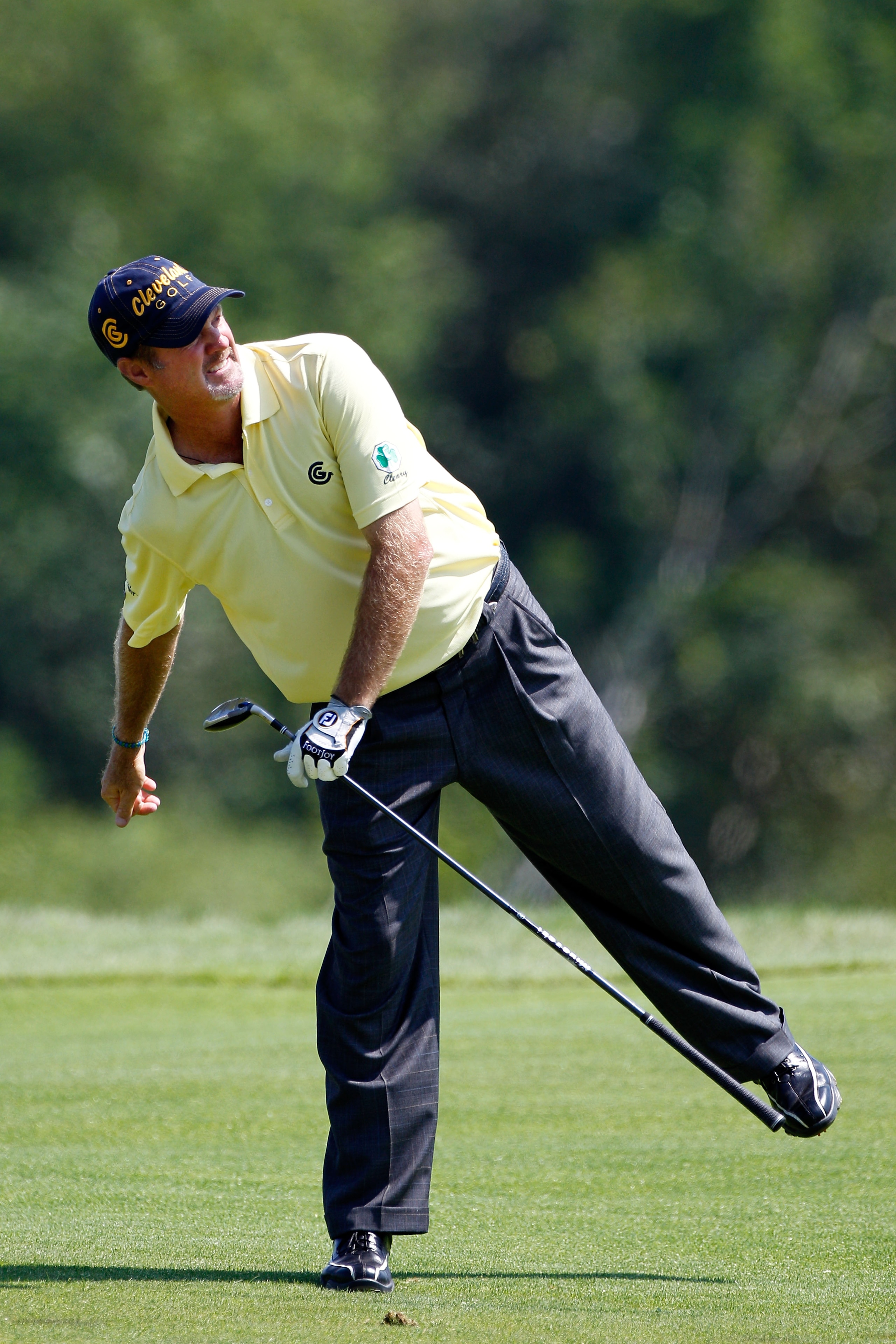 KOHLER, WI - AUGUST 12: Jerry Kelly reacts on the 18th fairway during the first round of the 92nd PGA Championship on the Straits Course at Whistling Straits on August 12, 2010 in Kohler, Wisconsin. (Photo by Sam Greenwood/Getty Images) KOHLER, WI - AUGUST 12: Jerry Kelly reacts on the 18th fairway during the first round of the 92nd PGA Championship on the Straits Course at Whistling Straits on August 12, 2010 in Kohler, Wisconsin. (Photo by Sam Greenwood/Getty Images)