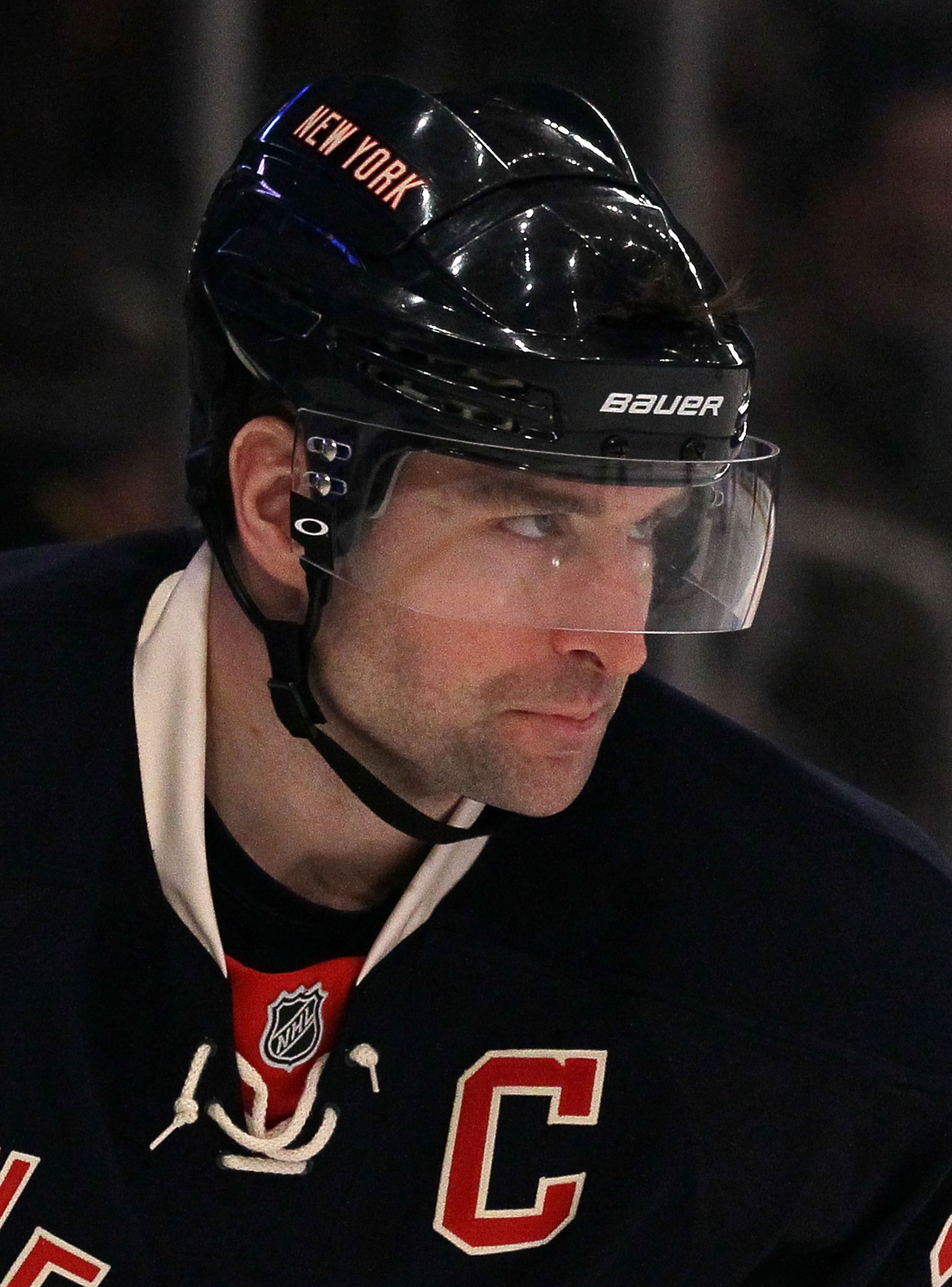 NEW YORK, NY - JANUARY 11:  Chris Drury #23 of the New York Rangers skates against the Montreal Canadiens on January 11, 2011 at Madison Square Garden in New York City. Montreal defeated the Rangers 2-1.  (Photo by Jim McIsaac/Getty Images)
