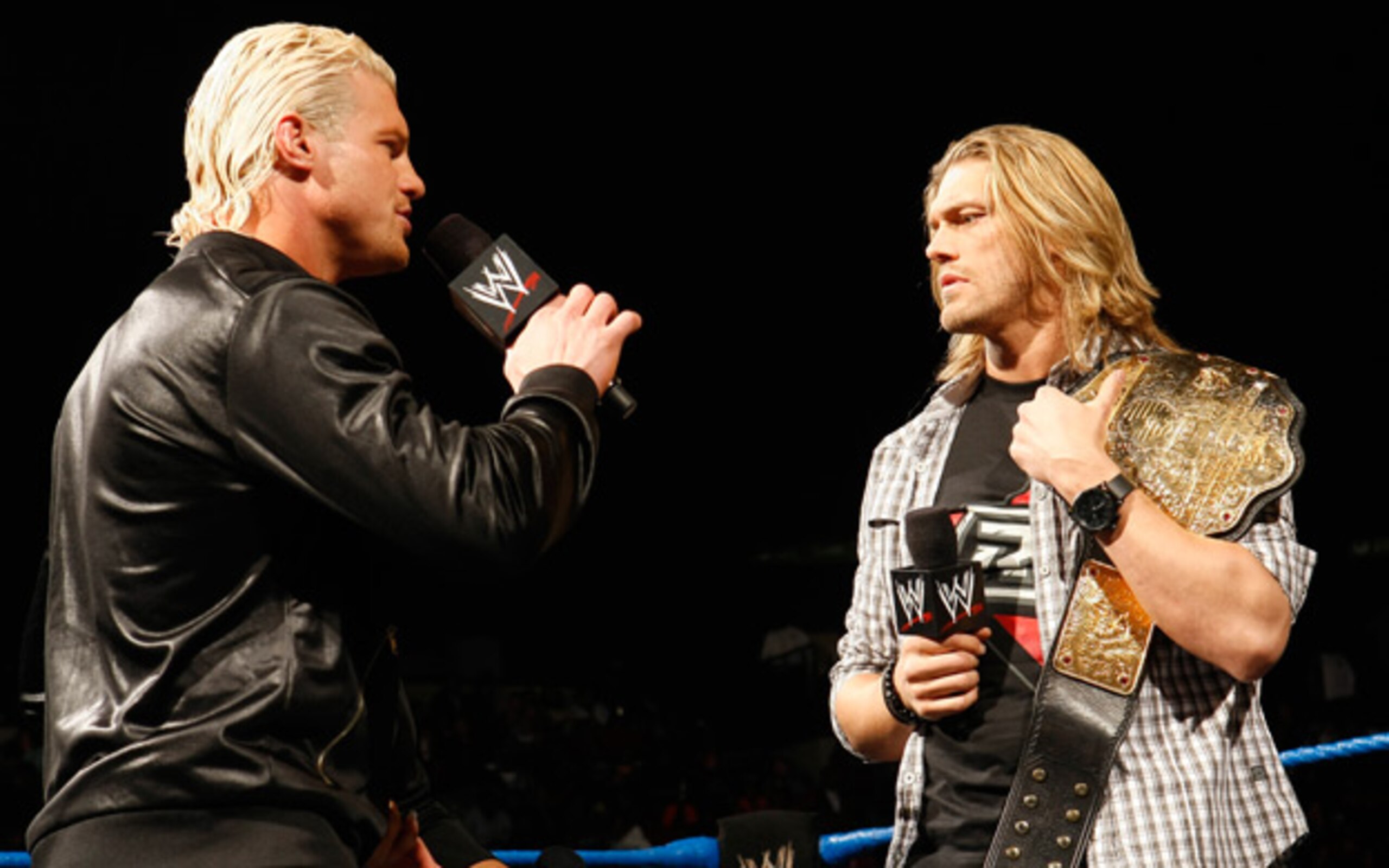 World champion Edge and #1 contender Dolph Ziggler, photo copyright to WWE.com