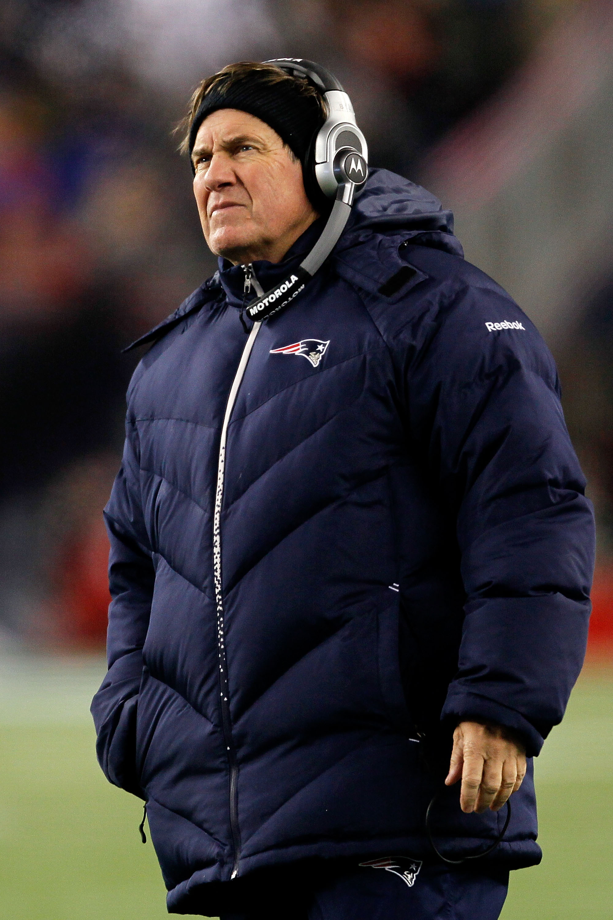 FOXBOROUGH, MA - DECEMBER 01: New England Patriots head coach Bill