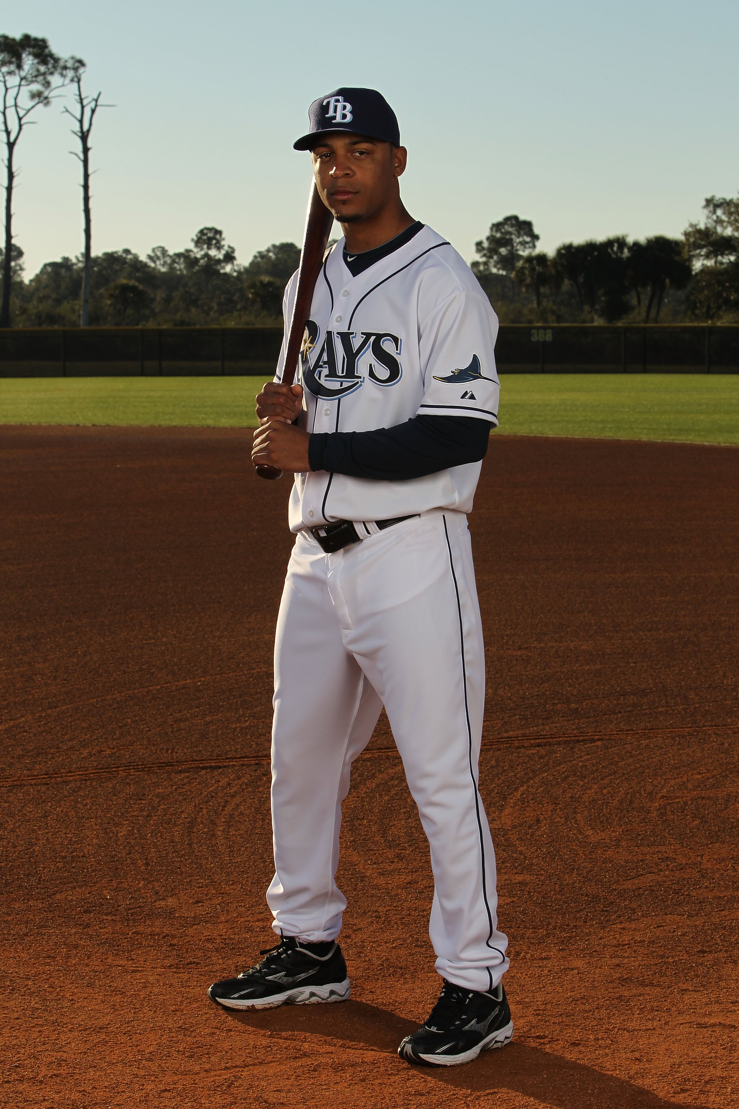 PORT CHARLOTTE, FL - FEBRUARY 26:  Desmond Jennings #27 of the Tampa Bay Rays poses for a photo during Spring Training Media Photo Day at Charlotte County Sports Park on February 26, 2010 in Port Charlotte, Florida.  (Photo by Nick Laham/Getty Images)