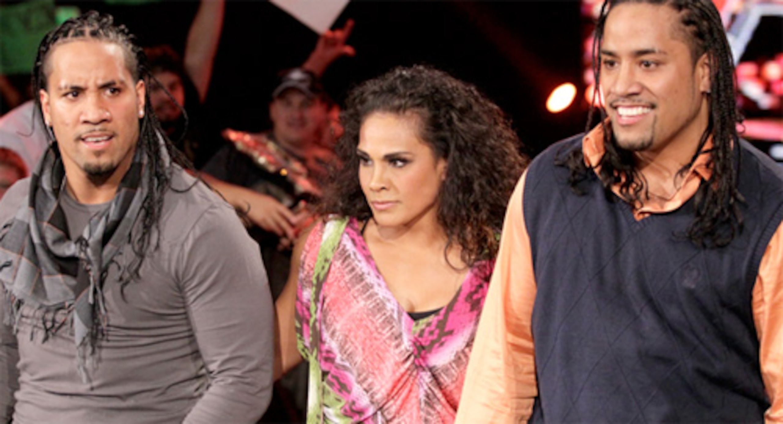The Usos and Tamina, photo copyright to WWE.com