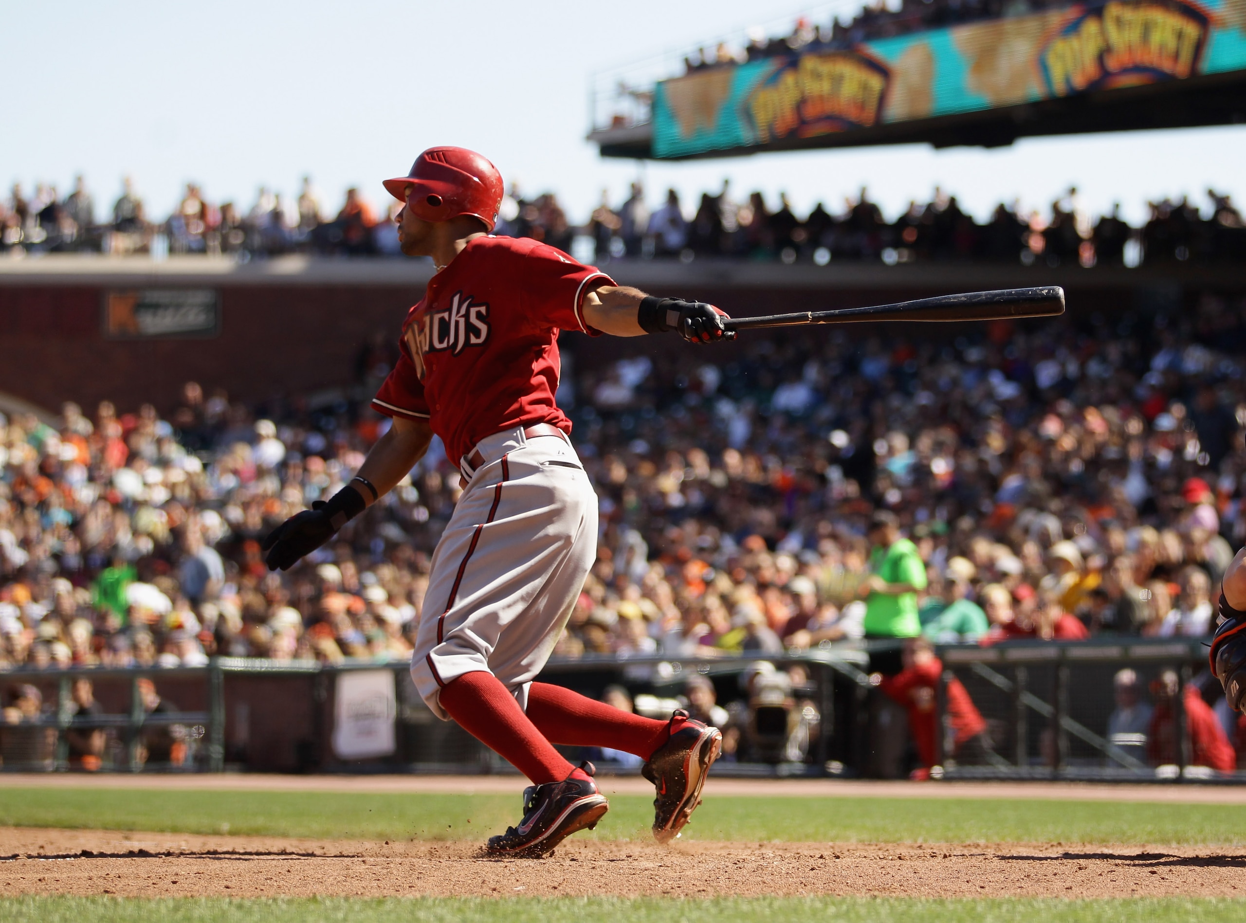 SAN FRANCISCO - AUGUST 29:  Chris Young #24 of the Arizona Diamondbacks bats against the San Francisco Giants at AT&T Park on August 29, 2010 in San Francisco, California.  (Photo by Ezra Shaw/Getty Images)