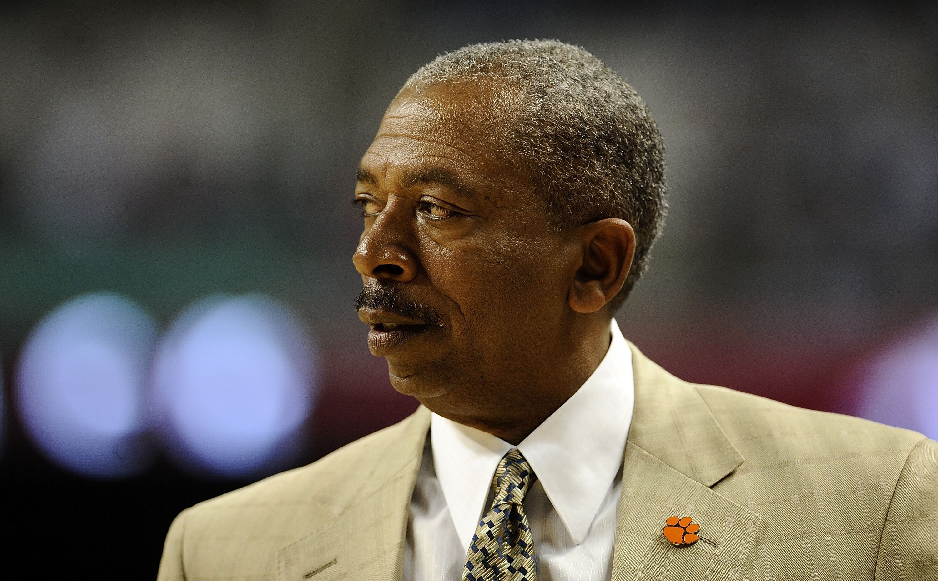 GREENSBORO, NC - MARCH 11:  Oliver Purnell, head coach of the Clemson Tigers walks the sideline against the  NC State Wolfpack in their first round game in the 2010 ACC Men's Basketball Tournament at the Greensboro Coliseum on March 11, 2010 in Greensboro