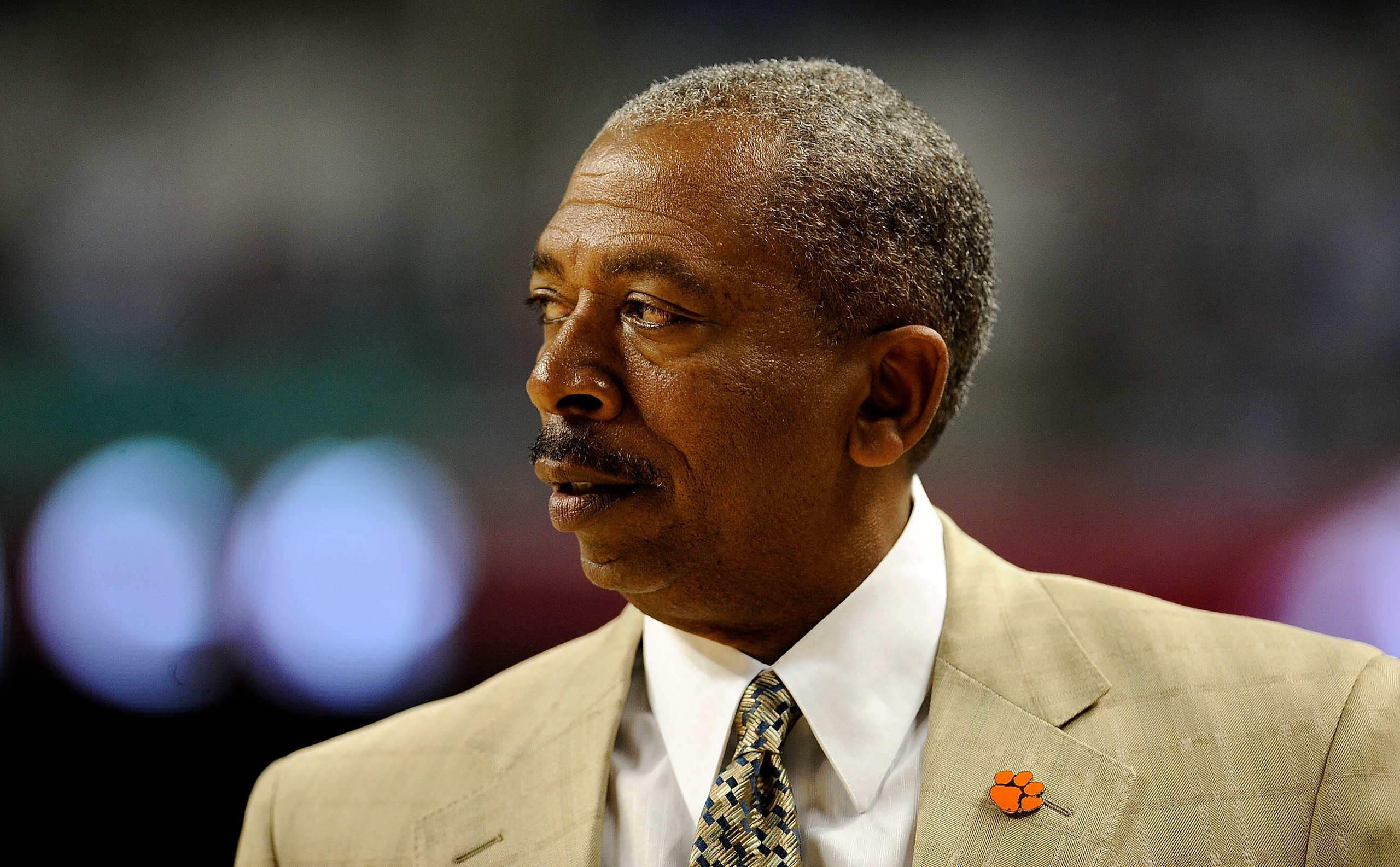 GREENSBORO, NC - MARCH 11:  Oliver Purnell, head coach of the Clemson Tigers walks the sideline against the  NC State Wolfpack in their first round game in the 2010 ACC Men's Basketball Tournament at the Greensboro Coliseum on March 11, 2010 in Greensboro