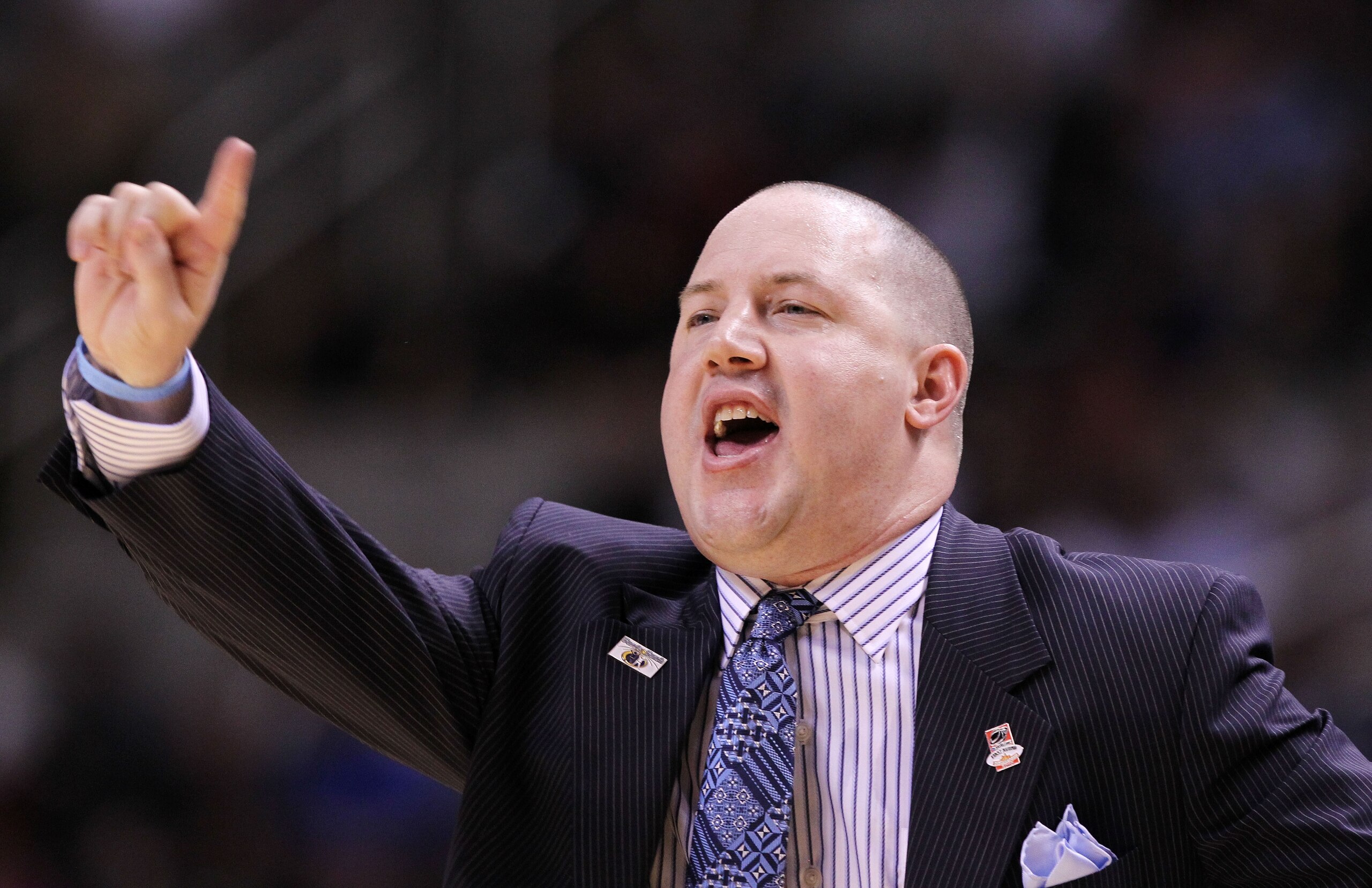 SAN JOSE, CA - MARCH 18:  Head coach Buzz Williams of the Marquette Golden Eagles watches game action against the Washington Huskies during the first round of the 2010 NCAA men's basketball tournament at HP Pavilion on March 18, 2010 in San Jose, Californ