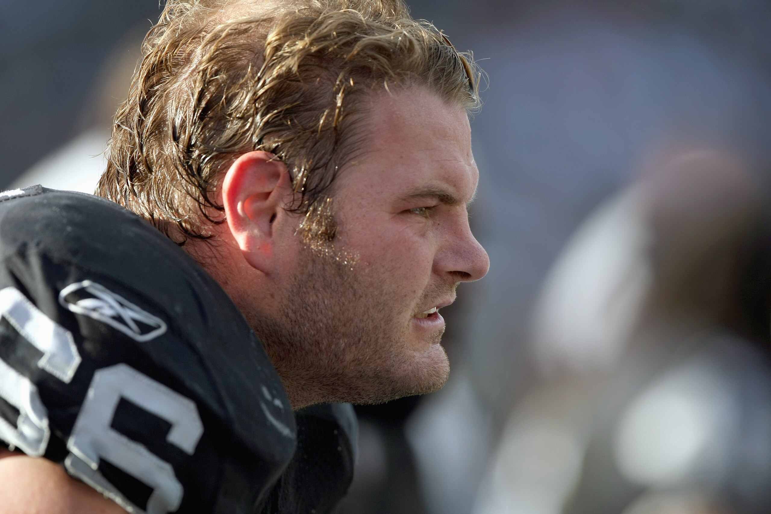 OAKLAND, CA - NOVEMBER 4: Cooper Carlisle #66 of the Oakland Raiders looks on against the Houston Texans at McAfee Coliseum November 4, 2007 in Oakland, California. (Photo by Jed Jacobsohn/Getty Images) OAKLAND, CA - NOVEMBER 4: Cooper Carlisle #66 of the Oakland Raiders looks on against the Houston Texans at McAfee Coliseum November 4, 2007 in Oakland, California. (Photo by Jed Jacobsohn/Getty Images)