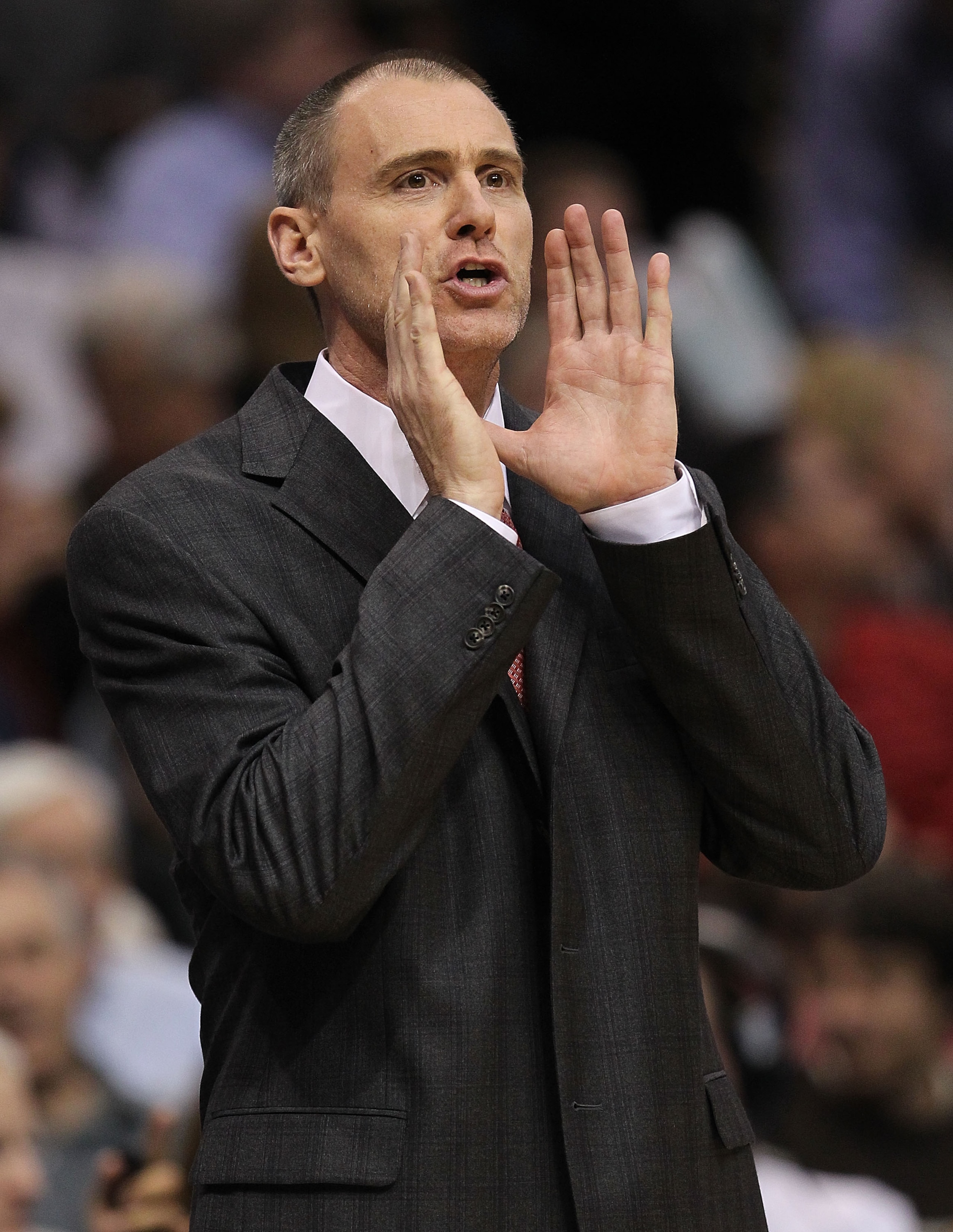 DALLAS, TX - DECEMBER 15:  Head coach Rick Carlisle of the Dallas Mavericks at American Airlines Center on December 15, 2010 in Dallas, Texas.  NOTE TO USER: User expressly acknowledges and agrees that, by downloading and or using this photograph, User is