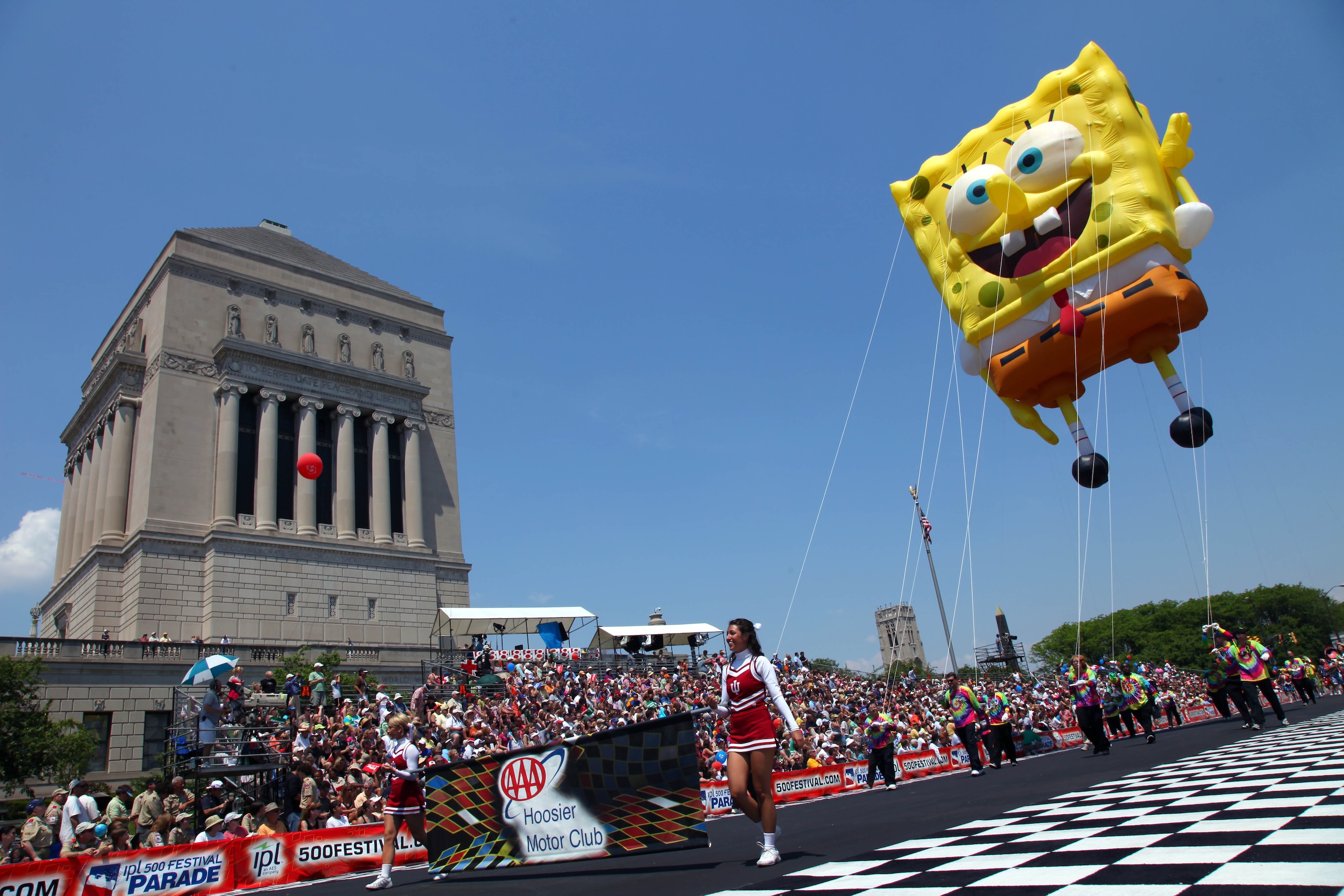 INDIANAPOLIS - MAY 23: A general view of the Spongebob Squarepants Float during the Indy 500 Parade for the IRL IndyCar Series 93rd running of the Indianapolis 500 on May 23, 2009 at the Indianapolis Motor Speedway in Indianapolis, Indiana.  (Photo by Don
