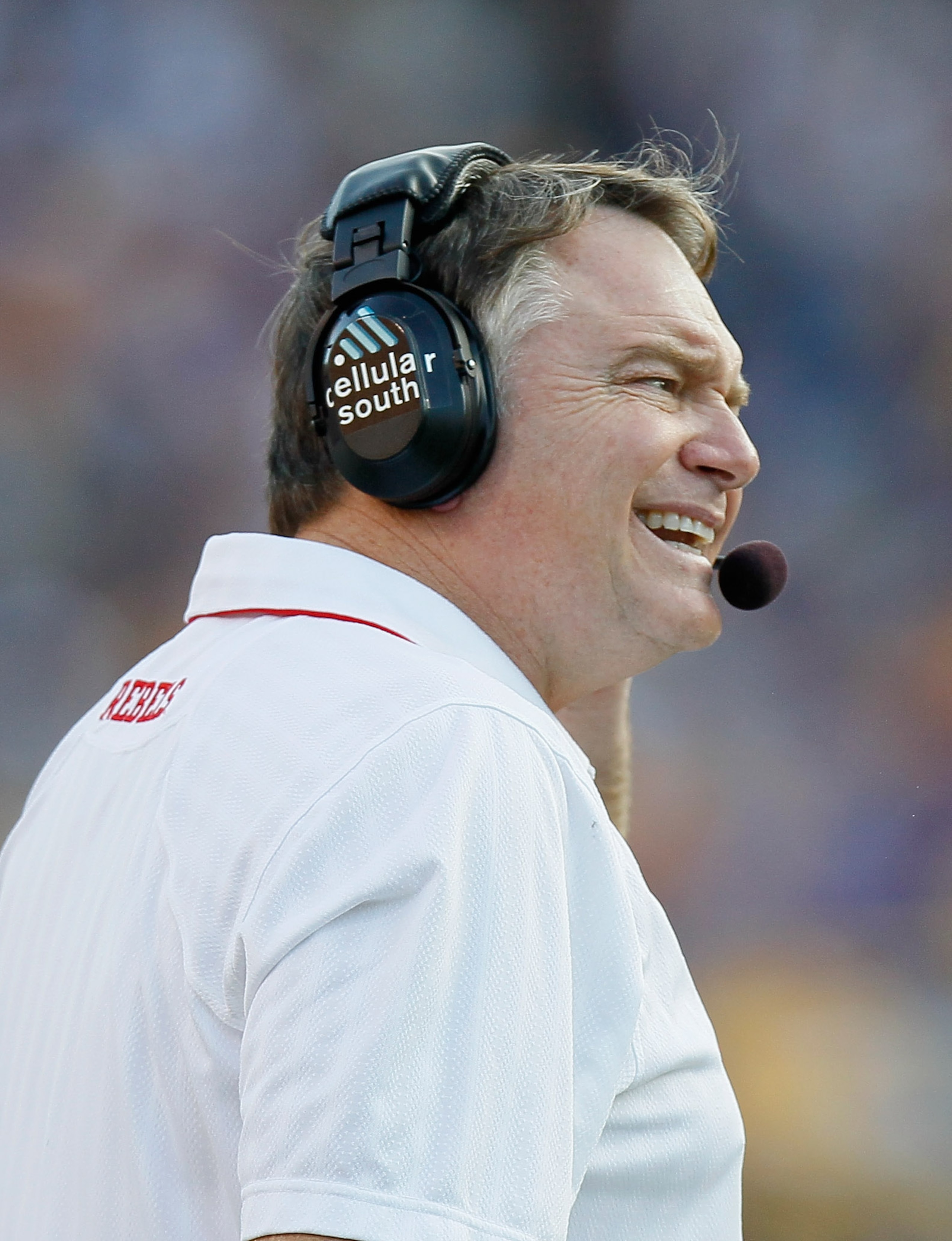 BATON ROUGE, LA - NOVEMBER 20: Head coach Houston Nutt of the Ole Miss Rebels against the Louisiana State University Tigers at Tiger Stadium on November 20, 2010 in Baton Rouge, Louisiana. (Photo by Kevin C. Cox/Getty Images) BATON ROUGE, LA - NOVEMBER 20: Head coach Houston Nutt of the Ole Miss Rebels against the Louisiana State University Tigers at Tiger Stadium on November 20, 2010 in Baton Rouge, Louisiana. (Photo by Kevin C. Cox/Getty Images)