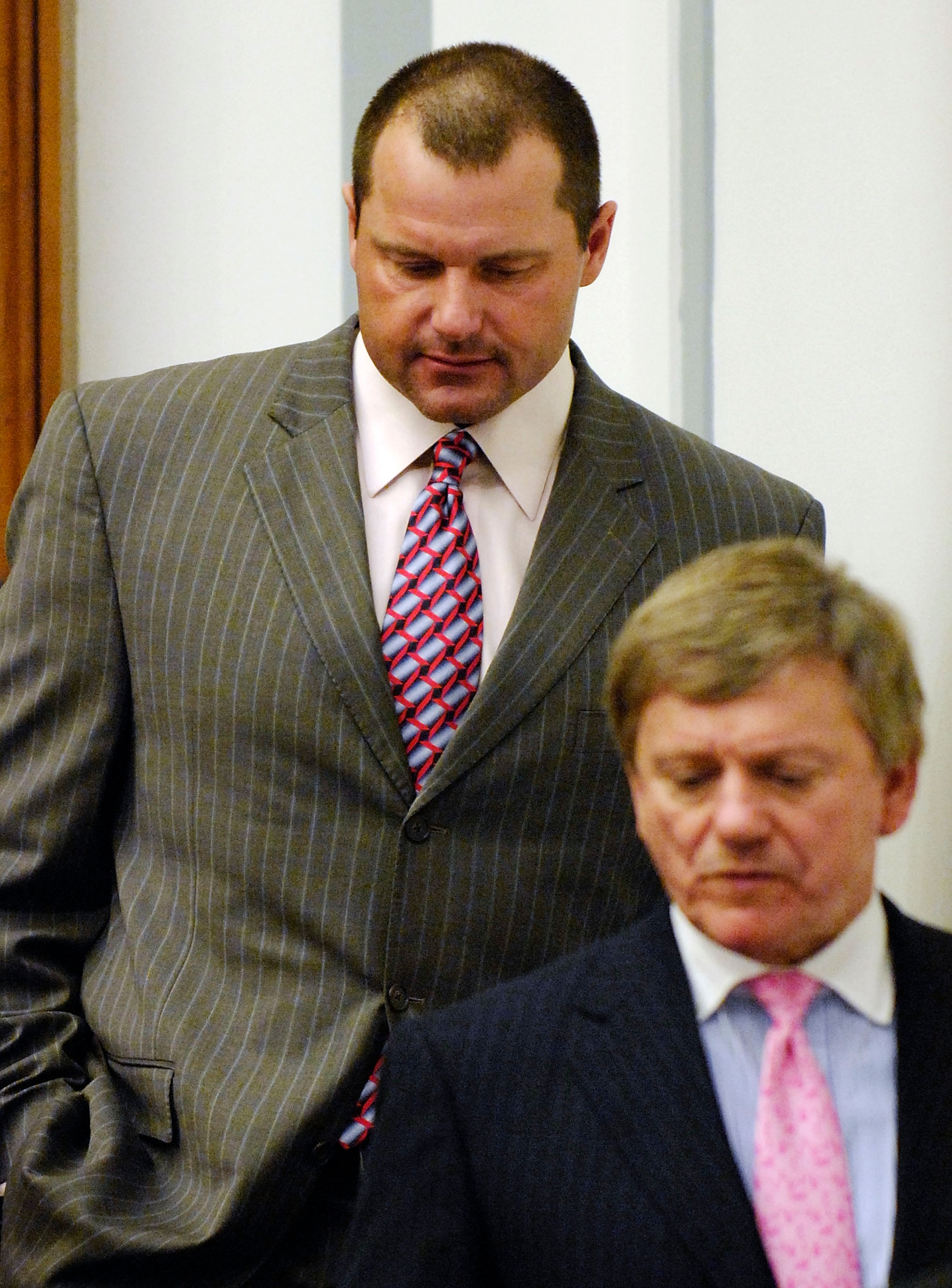WASHINGTON - FEBRUARY 05: Former New York Yankees pitcher Roger Clemens (R) departs with his attorneys Rusty Hardin (C) and Lanny Breuer (L), after being deposed by the House Oversight and Government Reform Committee about steroid use in Major League Ba WASHINGTON - FEBRUARY 05: Former New York Yankees pitcher Roger Clemens (R) departs with his attorneys Rusty Hardin (C) and Lanny Breuer (L), after being deposed by the House Oversight and Government Reform Committee about steroid use in Major League Ba