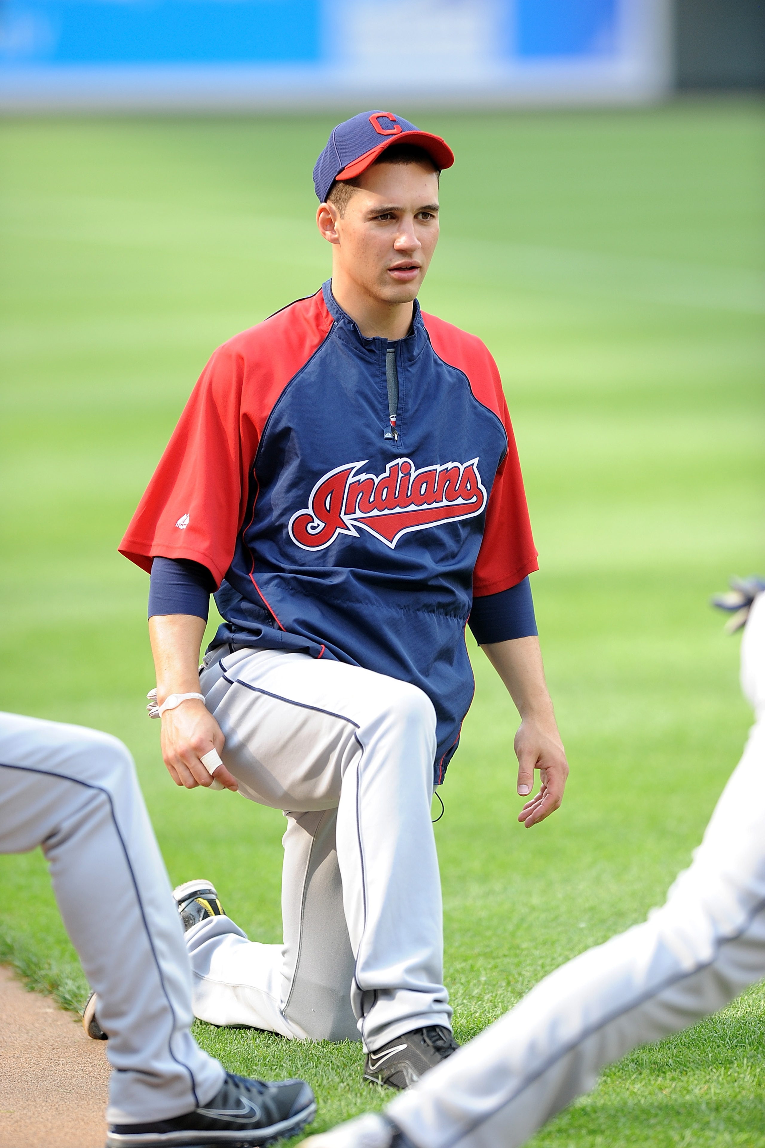 BALTIMORE - MAY 14: Grady Sizemore #24 of the Cleveland Indians warms up before the game against the Baltimore Orioles at Camden Yards on May 14, 2010 in Baltimore, Maryland. (Photo by Greg Fiume/Getty Images) BALTIMORE - MAY 14: Grady Sizemore #24 of the Cleveland Indians warms up before the game against the Baltimore Orioles at Camden Yards on May 14, 2010 in Baltimore, Maryland. (Photo by Greg Fiume/Getty Images)