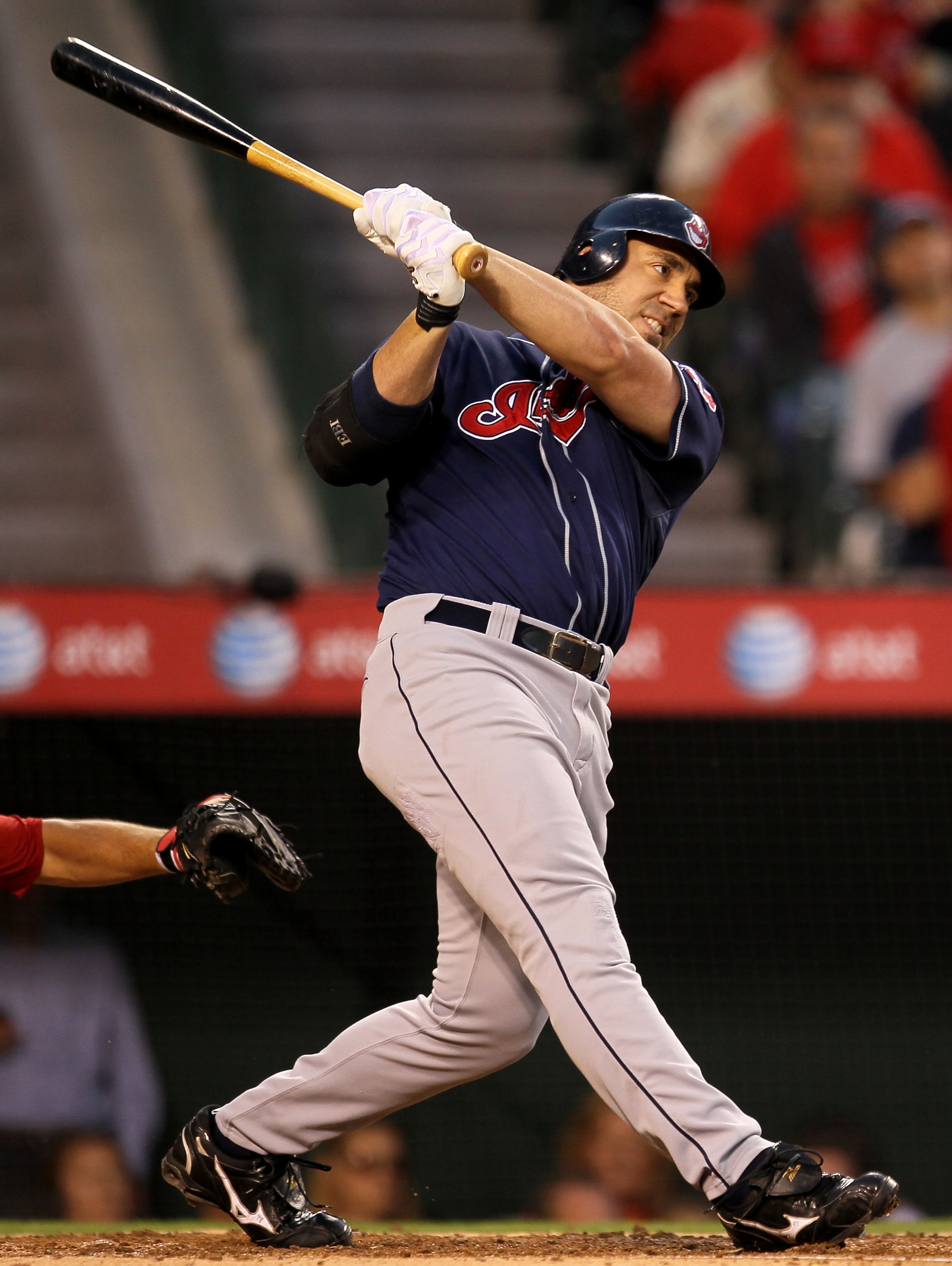 ANAHEIM, CA - SEPTEMBER 06: Travis Hafner #48 of the Cleveland Indians bats against the Los Angeles Angels of Anaheim in the fourth inning on September 6, 2010 at Angel Stadium in Anaheim, California. (Photo by Stephen Dunn/Getty Images) ANAHEIM, CA - SEPTEMBER 06: Travis Hafner #48 of the Cleveland Indians bats against the Los Angeles Angels of Anaheim in the fourth inning on September 6, 2010 at Angel Stadium in Anaheim, California. (Photo by Stephen Dunn/Getty Images)