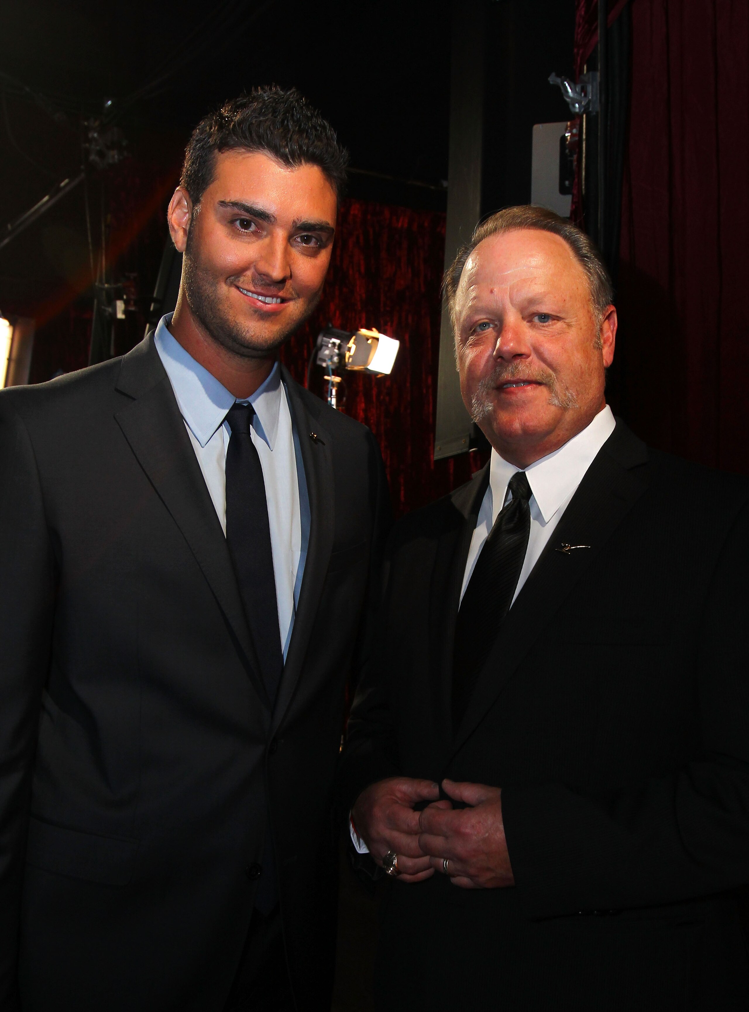 LOS ANGELES, CA - JULY 14:  (L-R) Pitcher Armando Gallaraga and MLB umpire Jim Joyce attend the 2010 ESPY Awards at Nokia Theatre L.A. Live on July 14, 2010 in Los Angeles, California.  (Photo by Alexandra Wyman/Getty Images for ESPY)