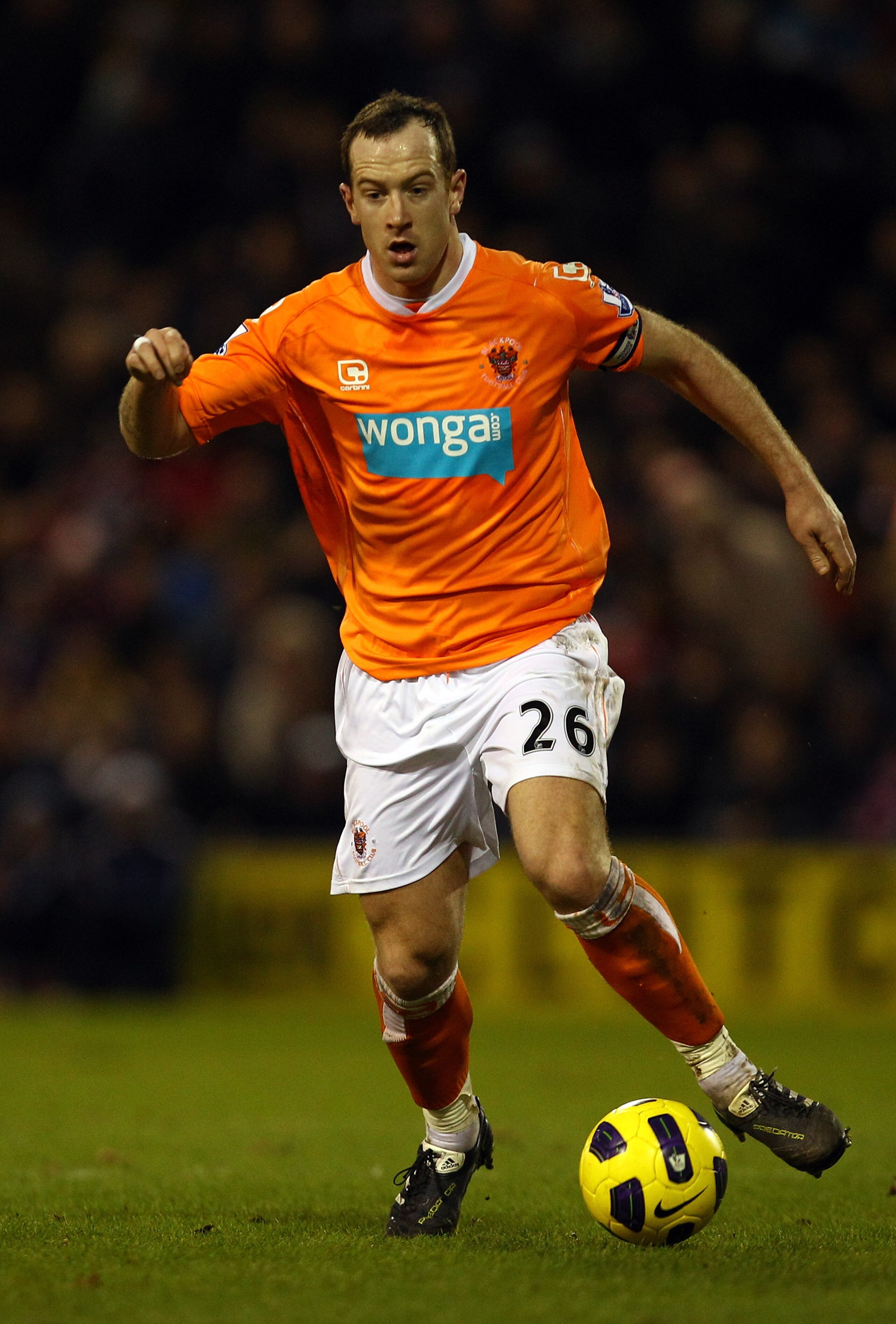 WEST BROMWICH, ENGLAND - JANUARY 15:  Charlie Adam of Blackpool in action during the Barclays Premier League match between West Bromwich Albion and Blackpool at The Hawthorns on January 15, 2011 in West Bromwich, England.  (Photo by Richard Heathcote/Gett