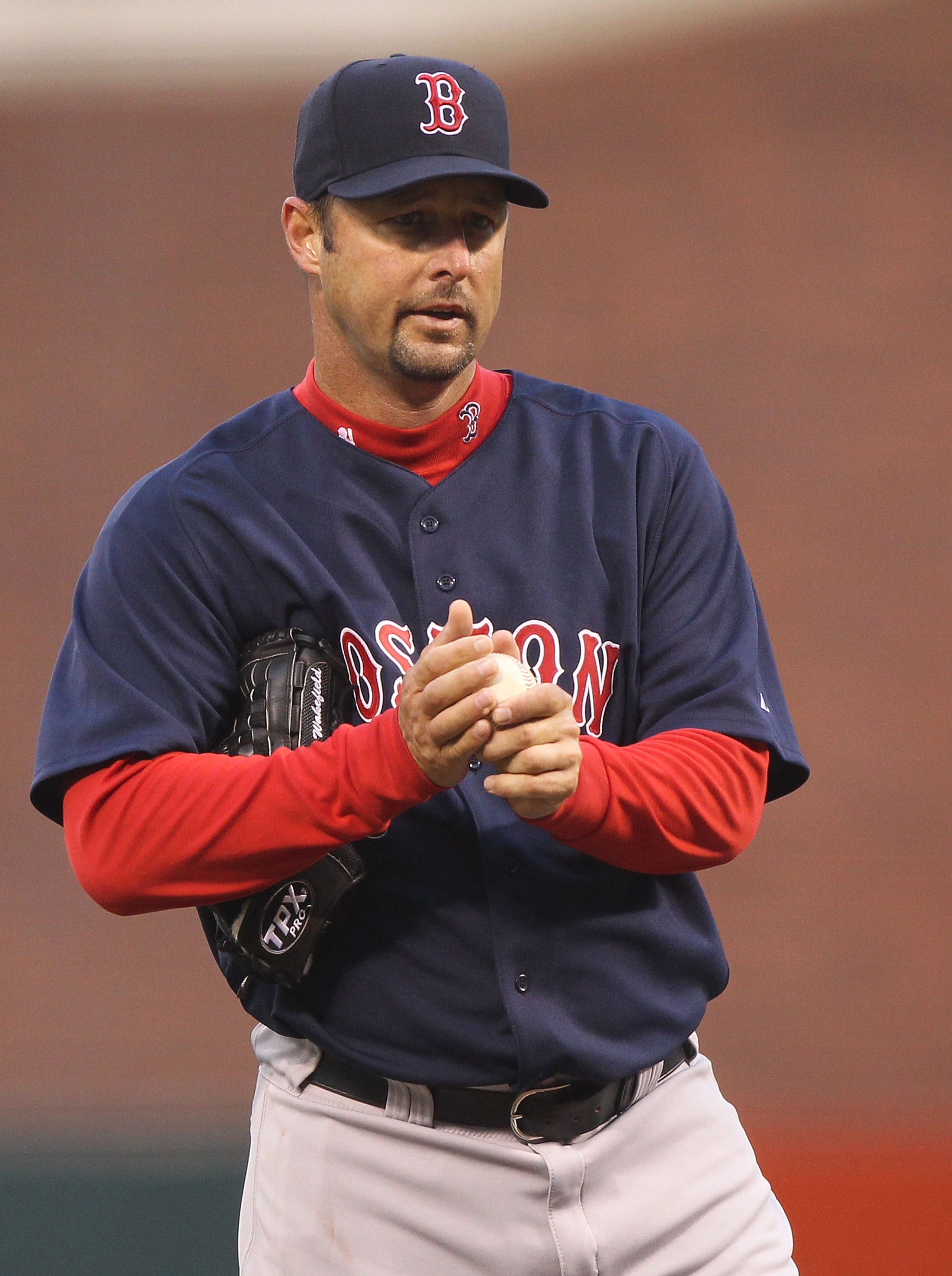 SAN FRANCISCO - JUNE 25: Tim Wakefield #49 of the Boston Red Sox looks on after giving up three runs in the second inning against the San Francisco Giants during an MLB game at AT&T Park on June 25, 2010 in San Francisco, California. (Photo by Jed Jacob SAN FRANCISCO - JUNE 25: Tim Wakefield #49 of the Boston Red Sox looks on after giving up three runs in the second inning against the San Francisco Giants during an MLB game at AT&T Park on June 25, 2010 in San Francisco, California. (Photo by Jed Jacob