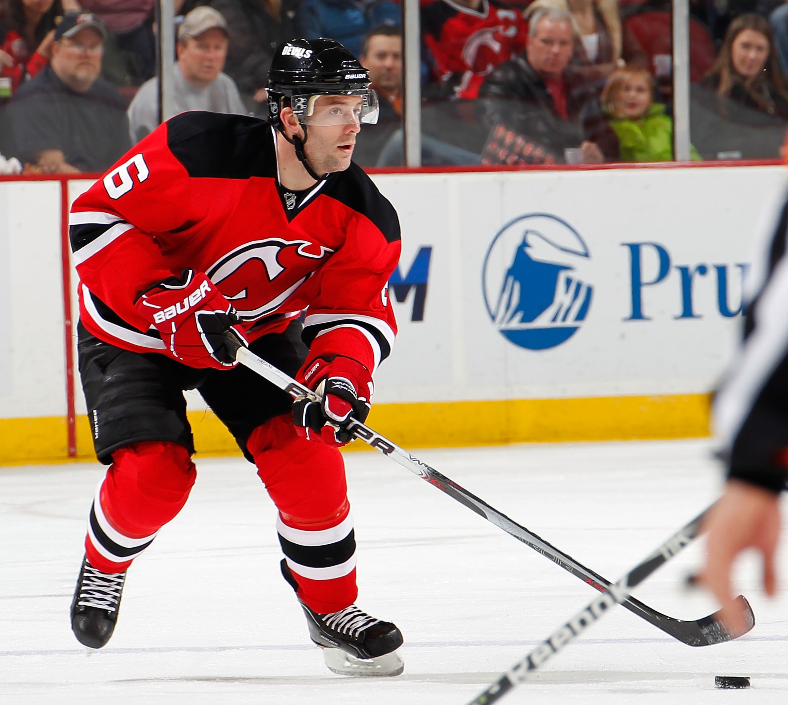 NEWARK, NJ - JANUARY 09: Andy Greene #6 of the New Jersey Devils skates during an NHL hockey game against the Tampa Bay Lightning at the Prudential Center on January 9, 2011 in Newark, New Jersey. (Photo by Paul Bereswill/Getty Images) NEWARK, NJ - JANUARY 09: Andy Greene #6 of the New Jersey Devils skates during an NHL hockey game against the Tampa Bay Lightning at the Prudential Center on January 9, 2011 in Newark, New Jersey. (Photo by Paul Bereswill/Getty Images)